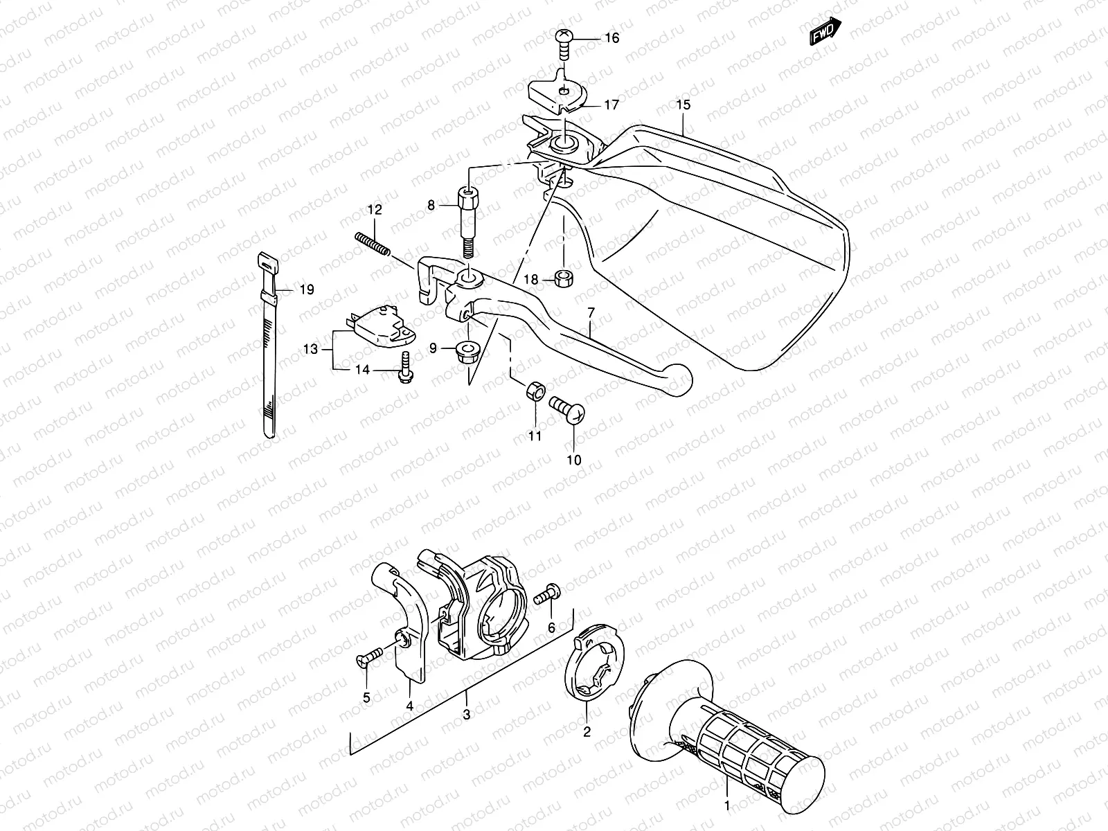 30 - RH HANDLEBAR