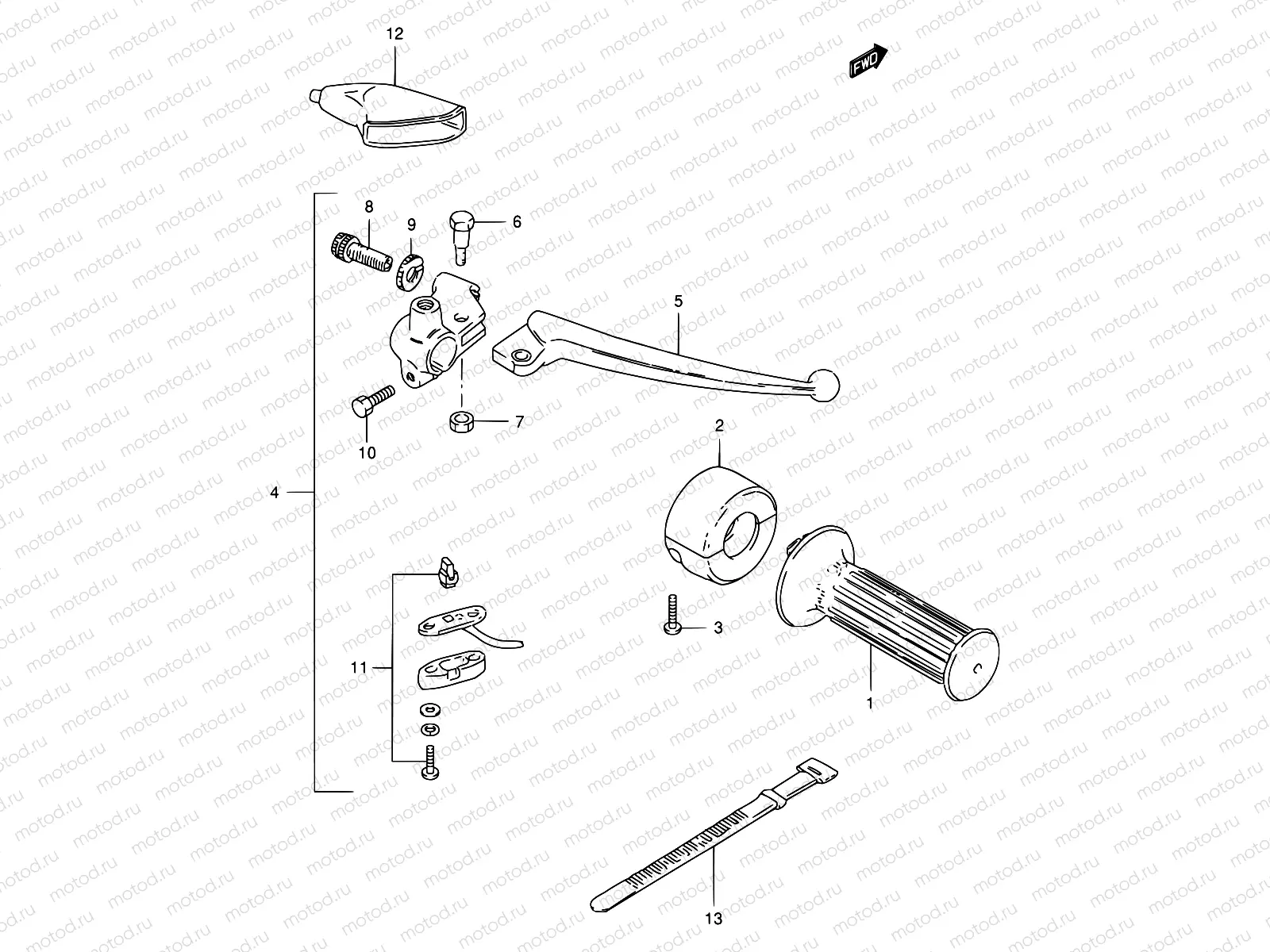 30 - RIGHT HANDLE LEVER