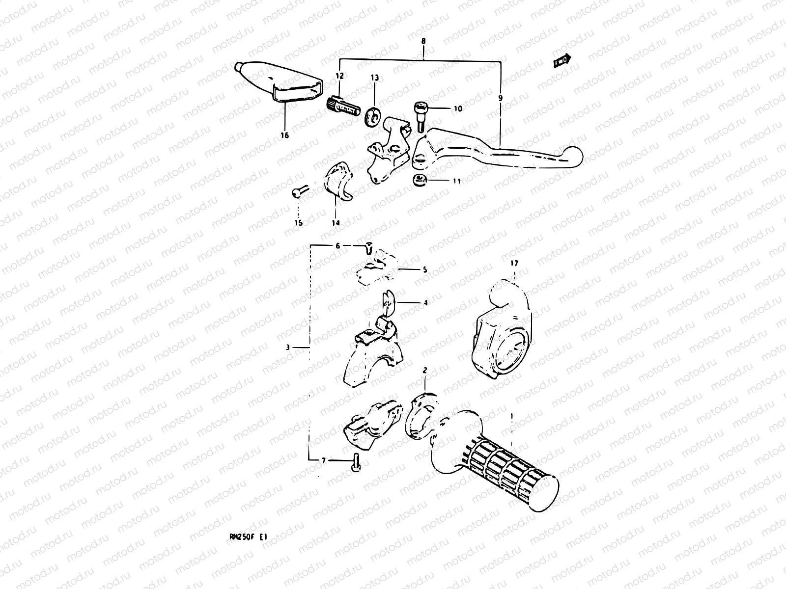 30 - RIGHT HANDLE SWITCH (MODEL E)
