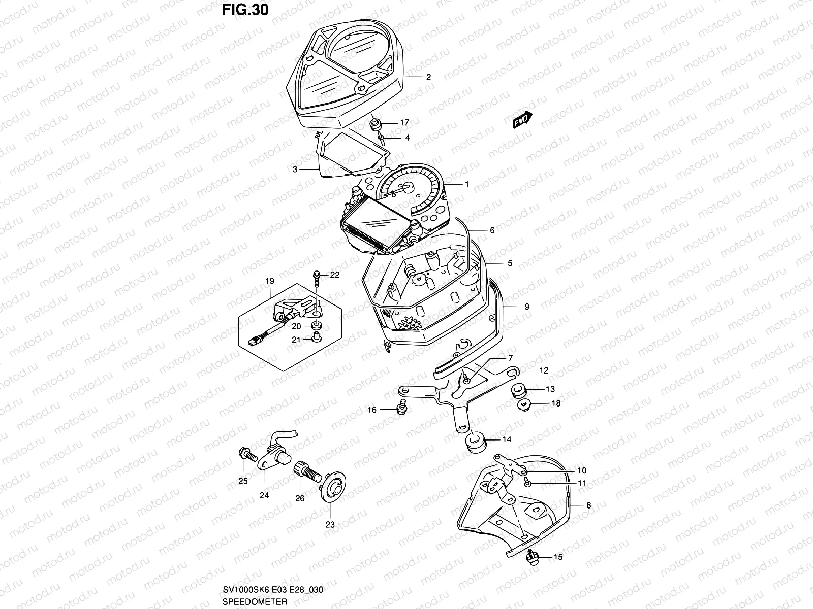 30 - SPEEDOMETER (SV1000)