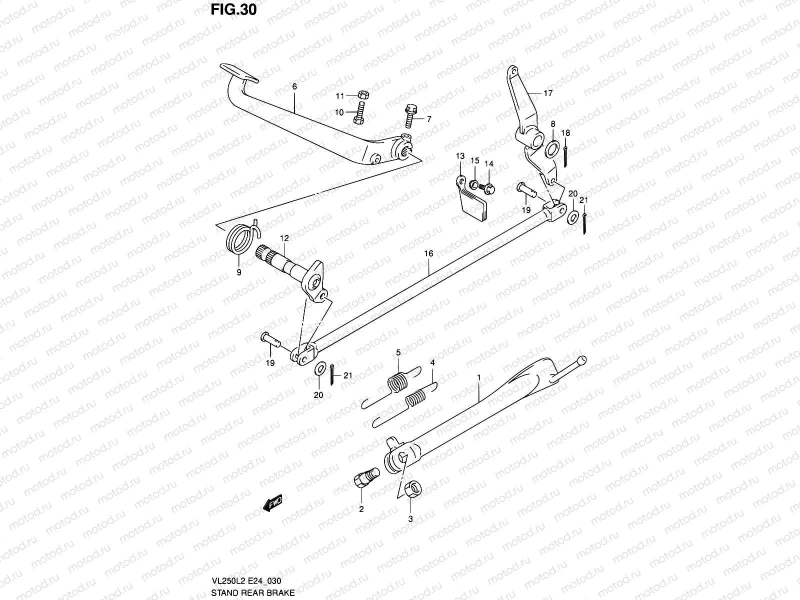 30 - STAND - REAR BRAKE