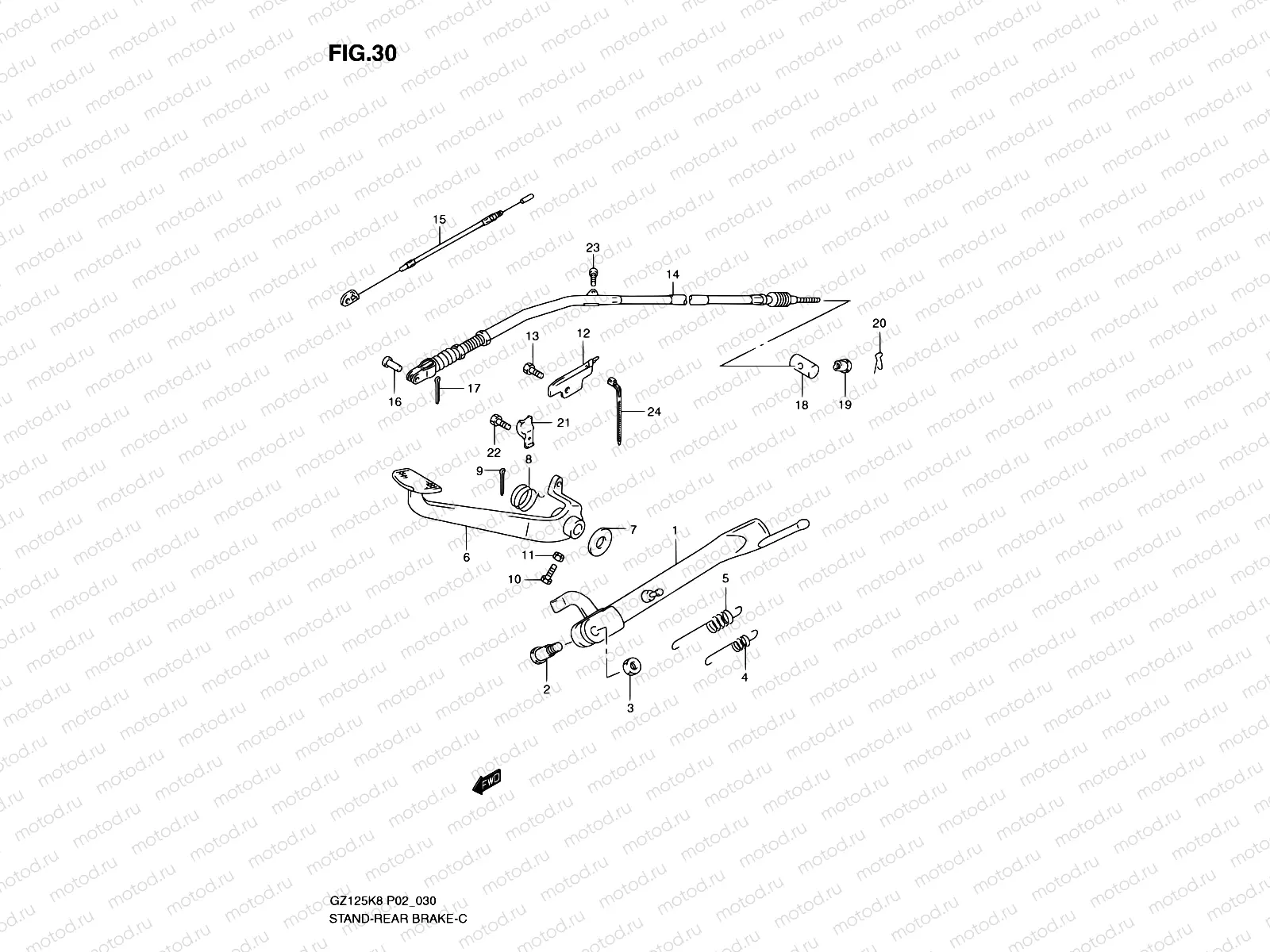 30 - STAND - REAR BRAKE
