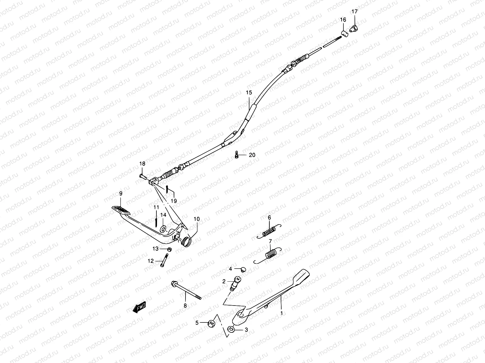 30 - STAND - REAR BRAKE