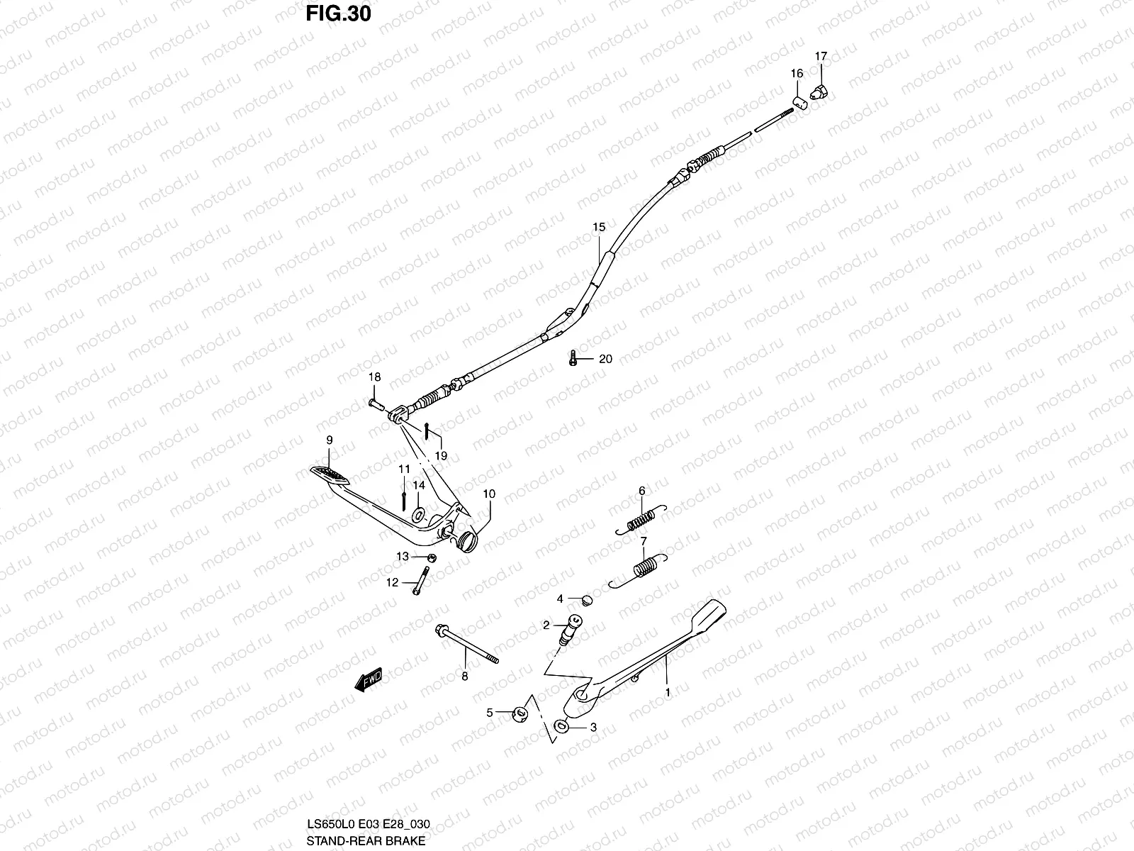 30 - STAND - REAR BRAKE