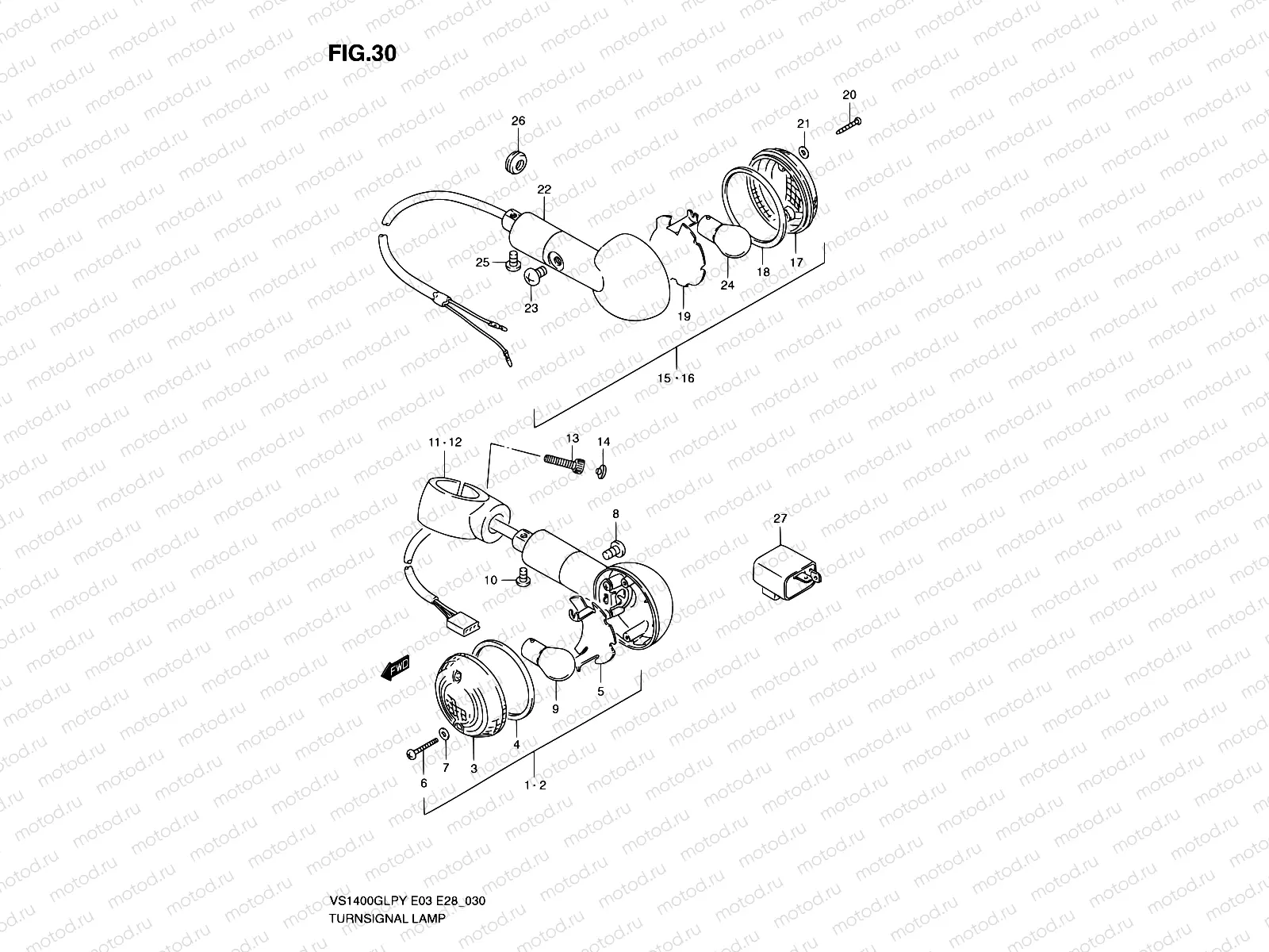 30 - TURN SIGNAL LAMP