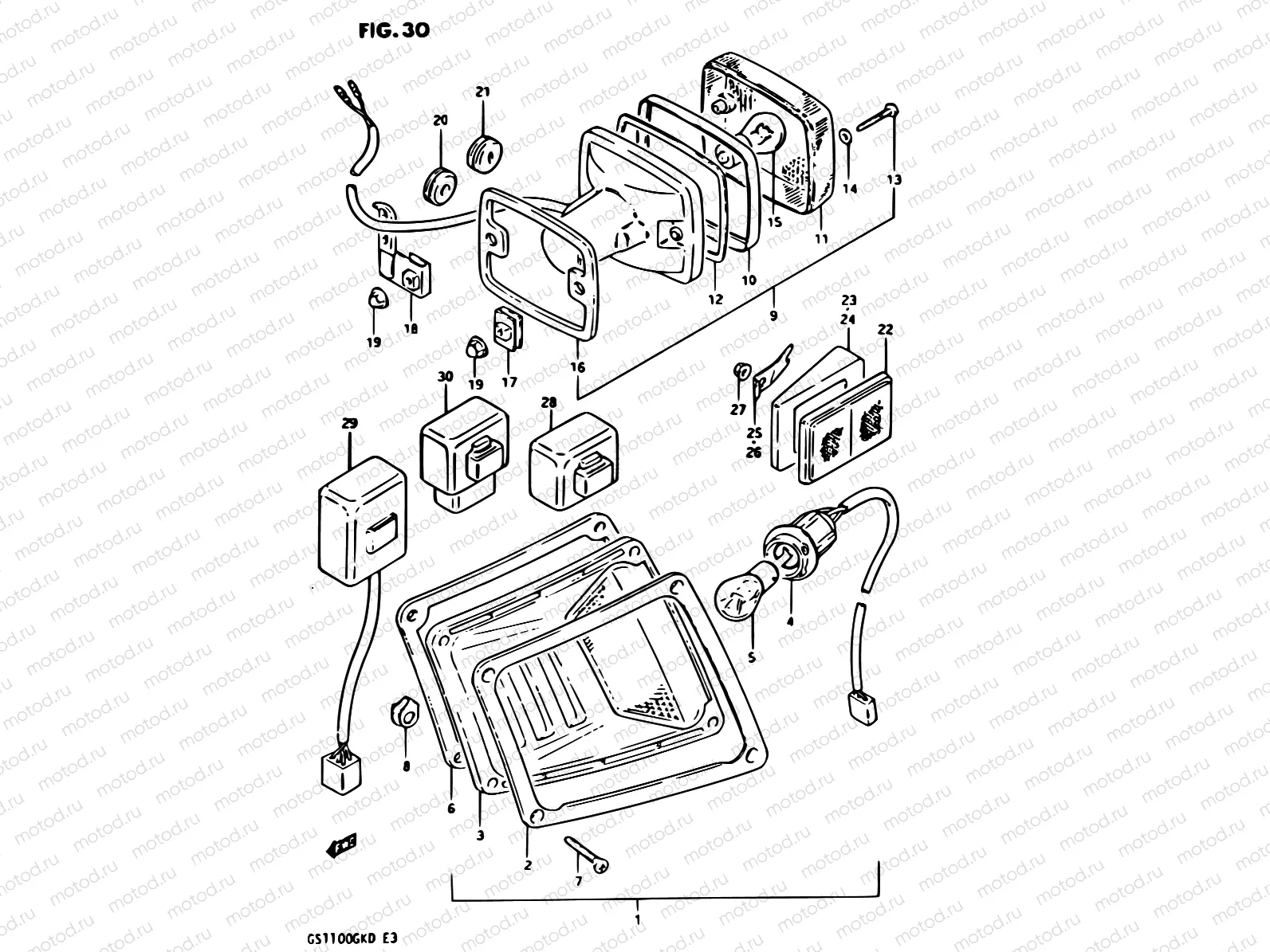 30 - TURN SIGNAL LAMP
