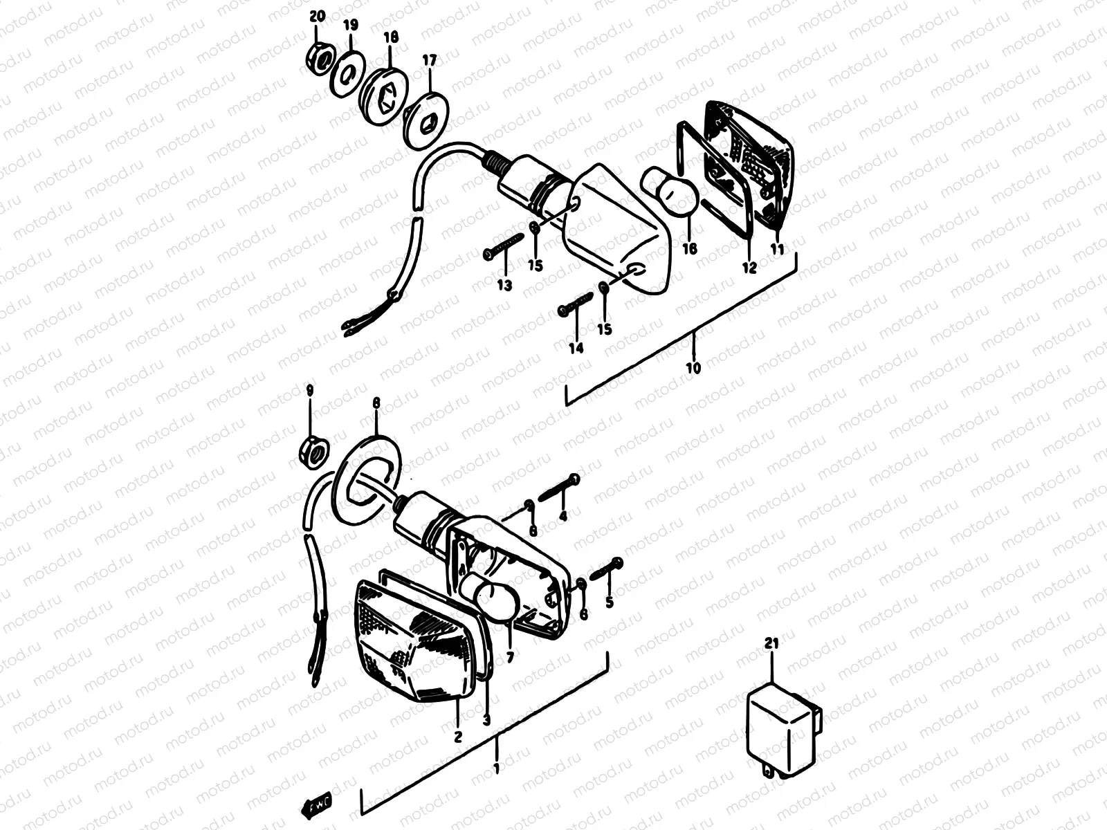 30 - TURN SIGNAL LAMP (E01,E06,E24)