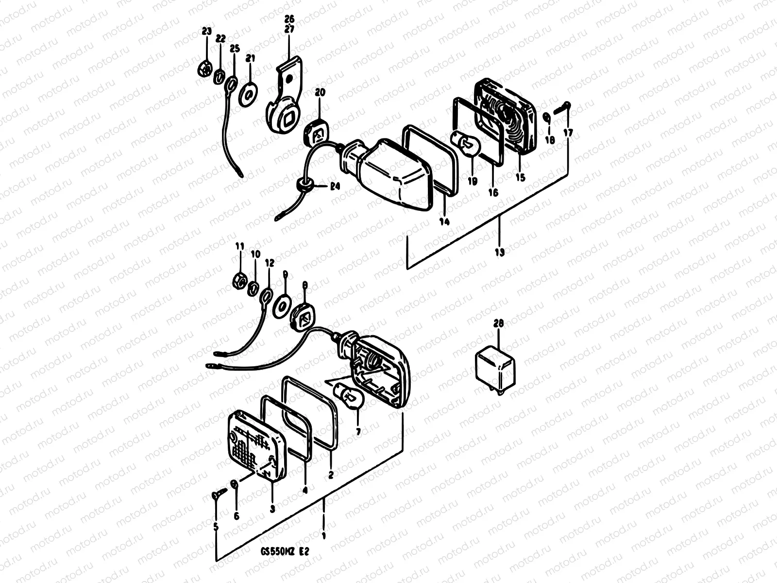 30 - TURN SIGNAL LAMP (E06,E24)