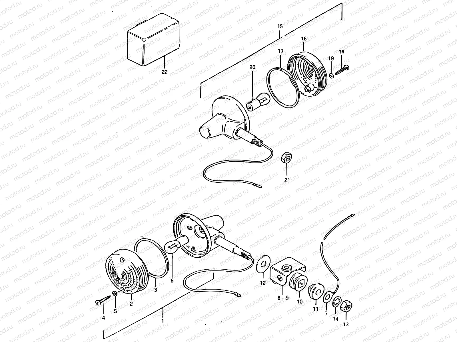 30 - TURN SIGNAL LAMP (E16)