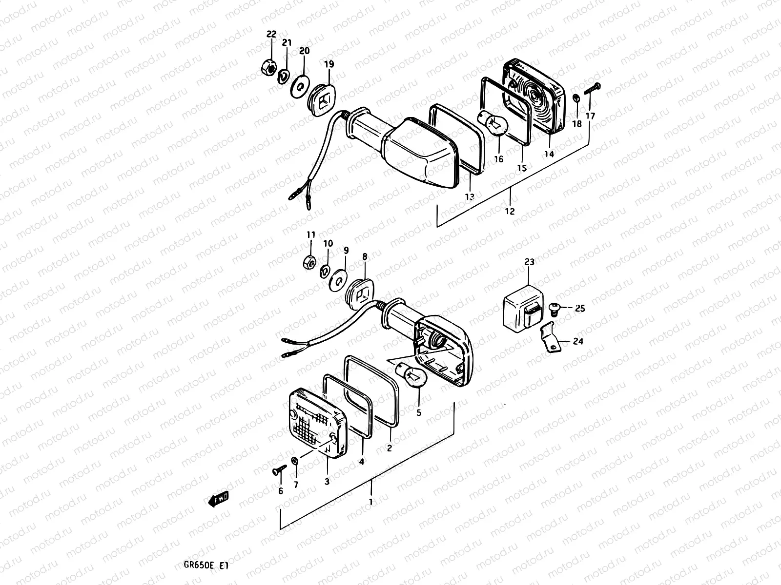 30 - TURN SIGNAL LAMP (E16,E18,E25,E26.E39)