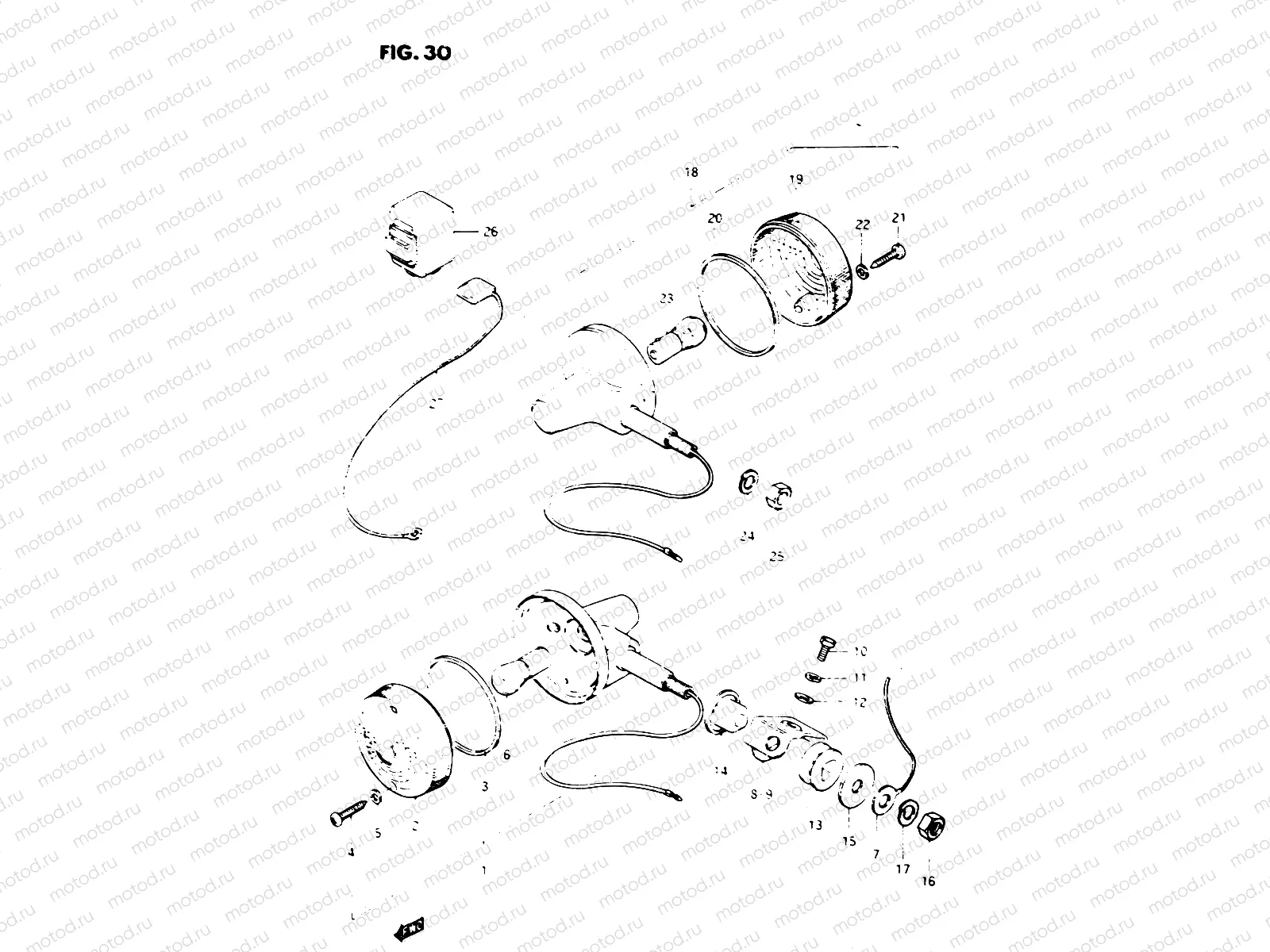 30 - TURN SIGNAL LAMP (E22)