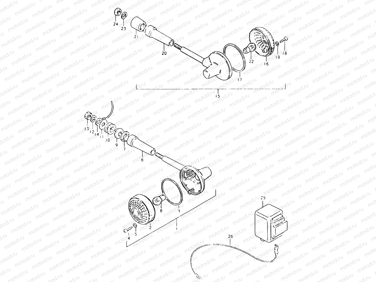30 - TURN SIGNAL LAMP (E22)