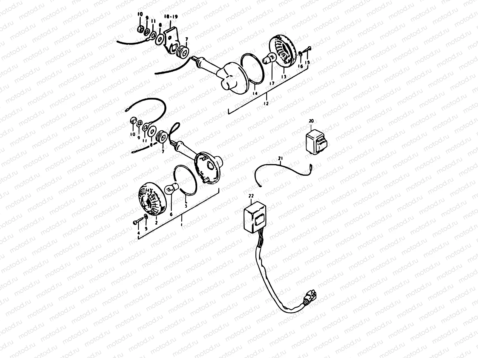 30 - TURN SIGNAL LAMP (E22, E25)