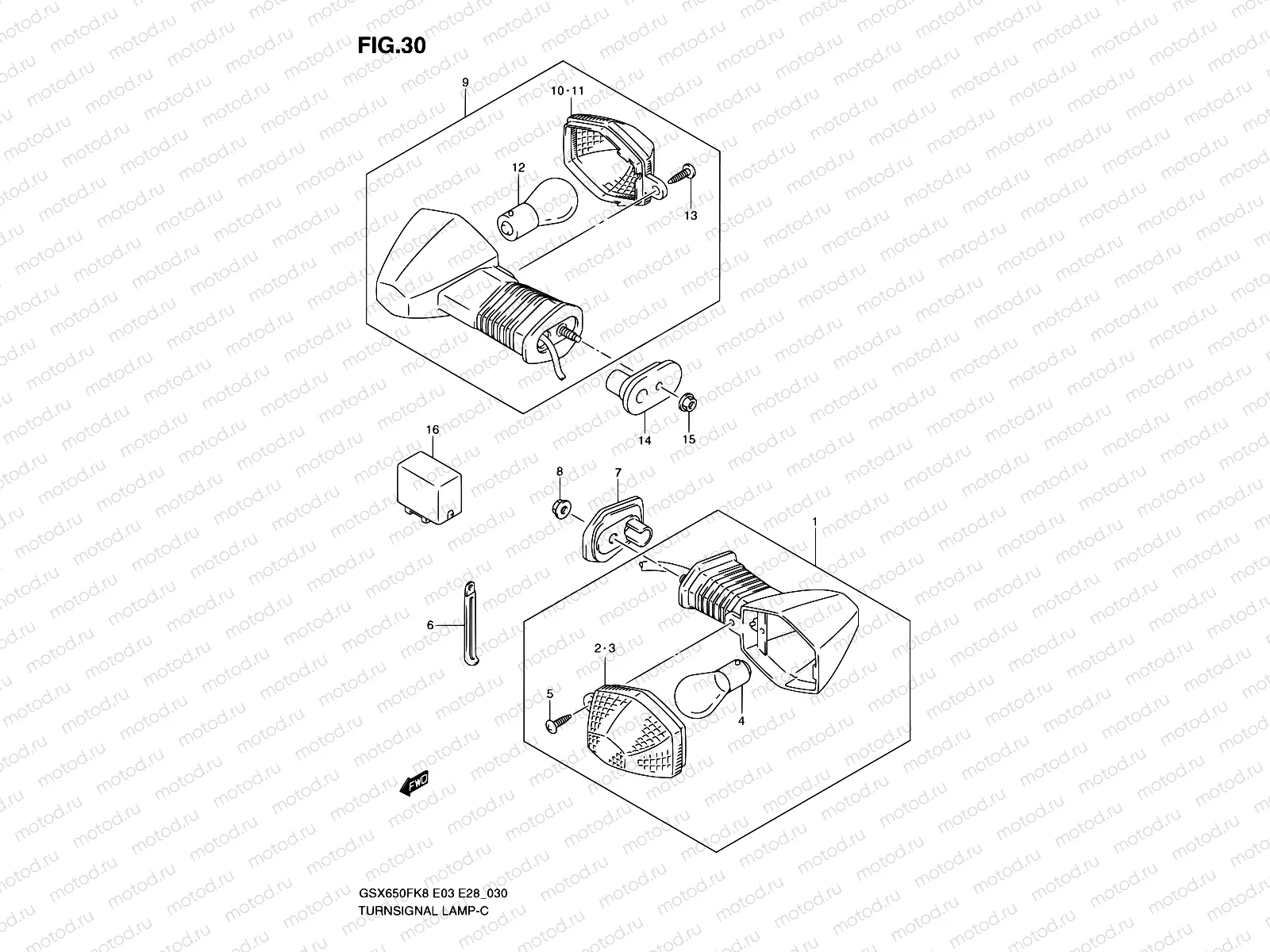 30 - TURNSIGNAL LAMP