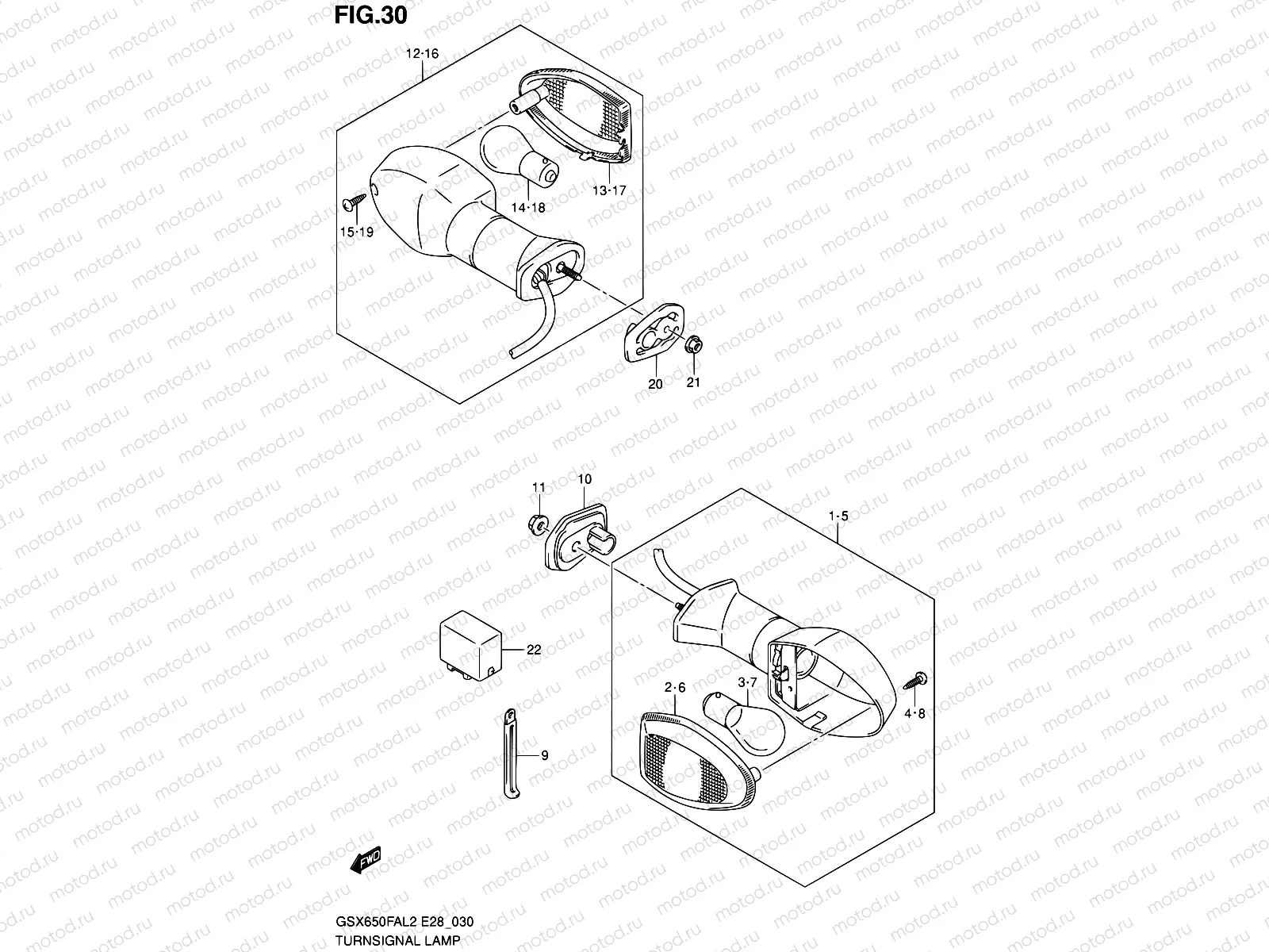 30 - TURNSIGNAL LAMP
