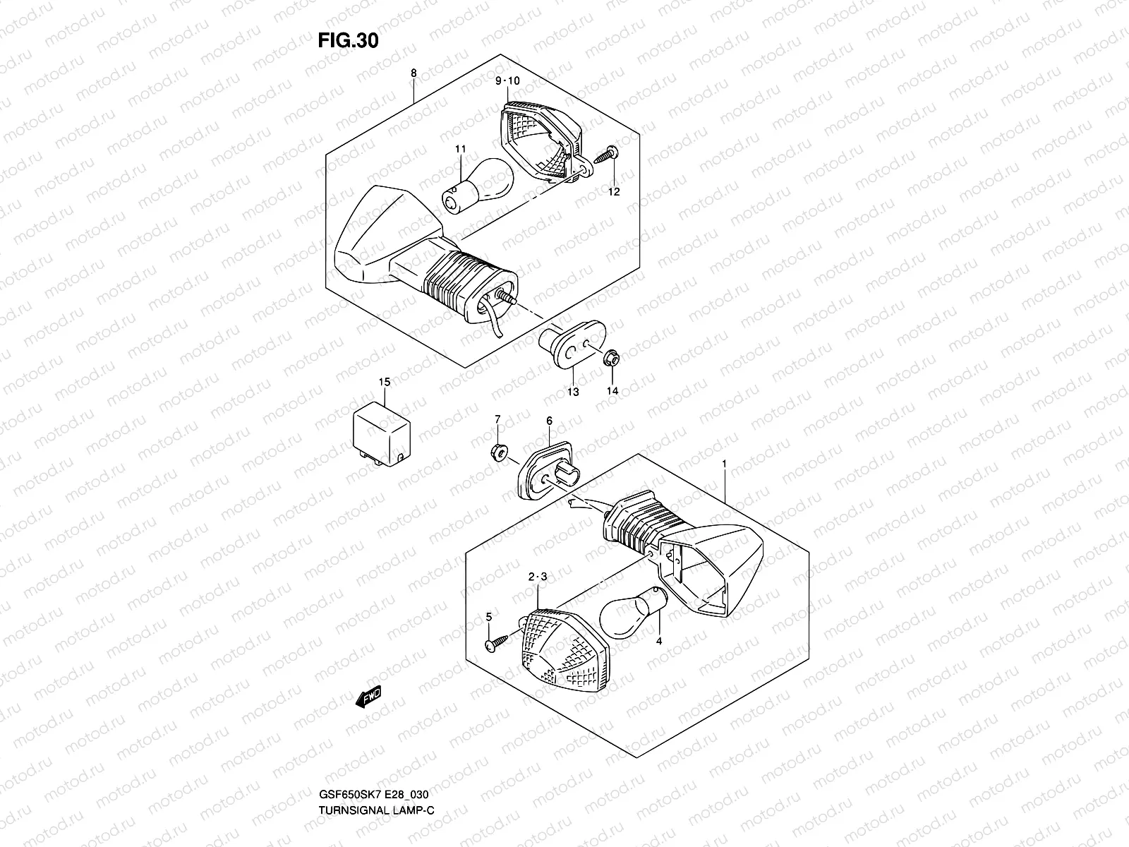30 - TURNSIGNAL LAMP