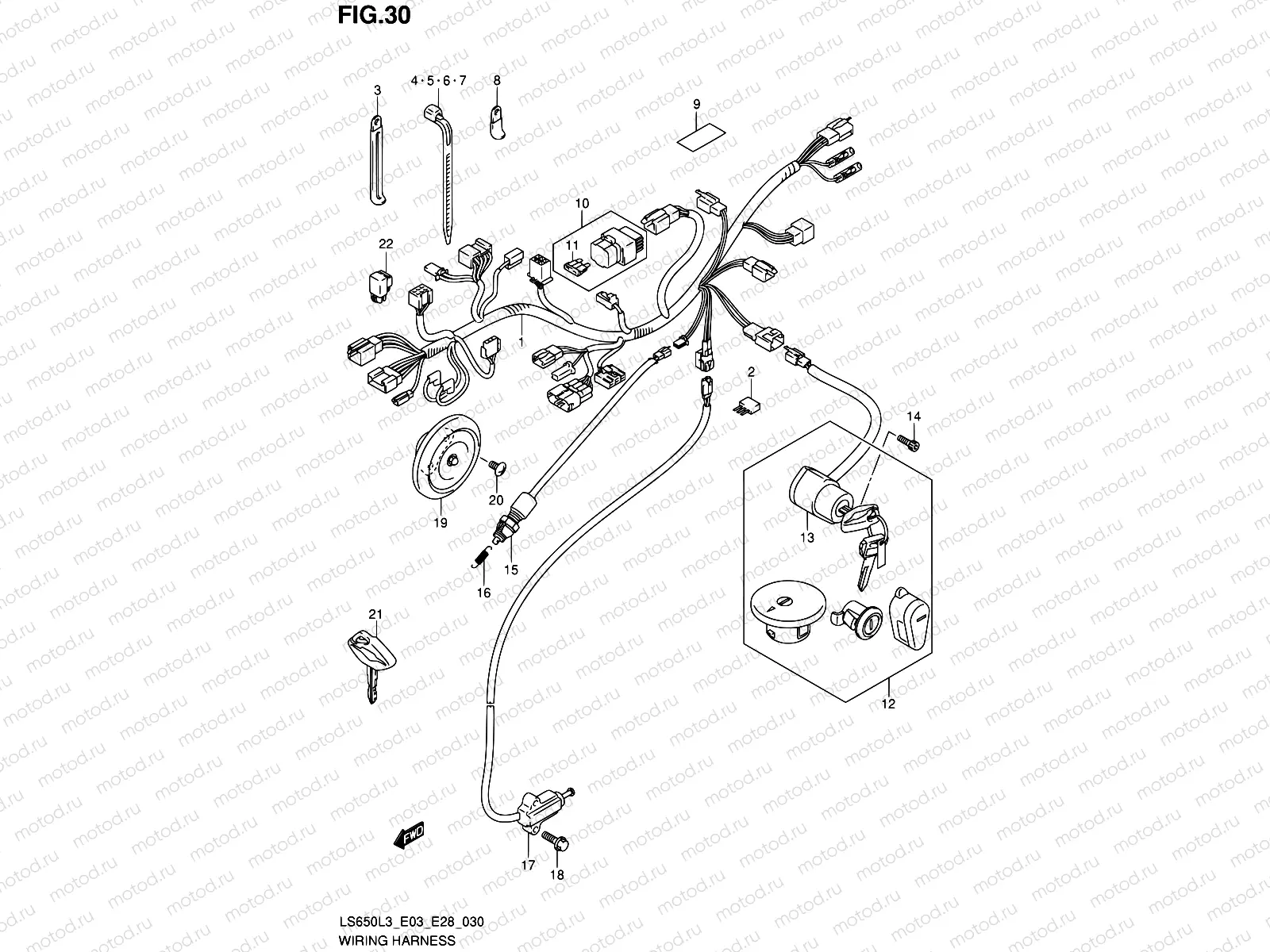 30 - WIRING HARNESS (LS650L3 E03)