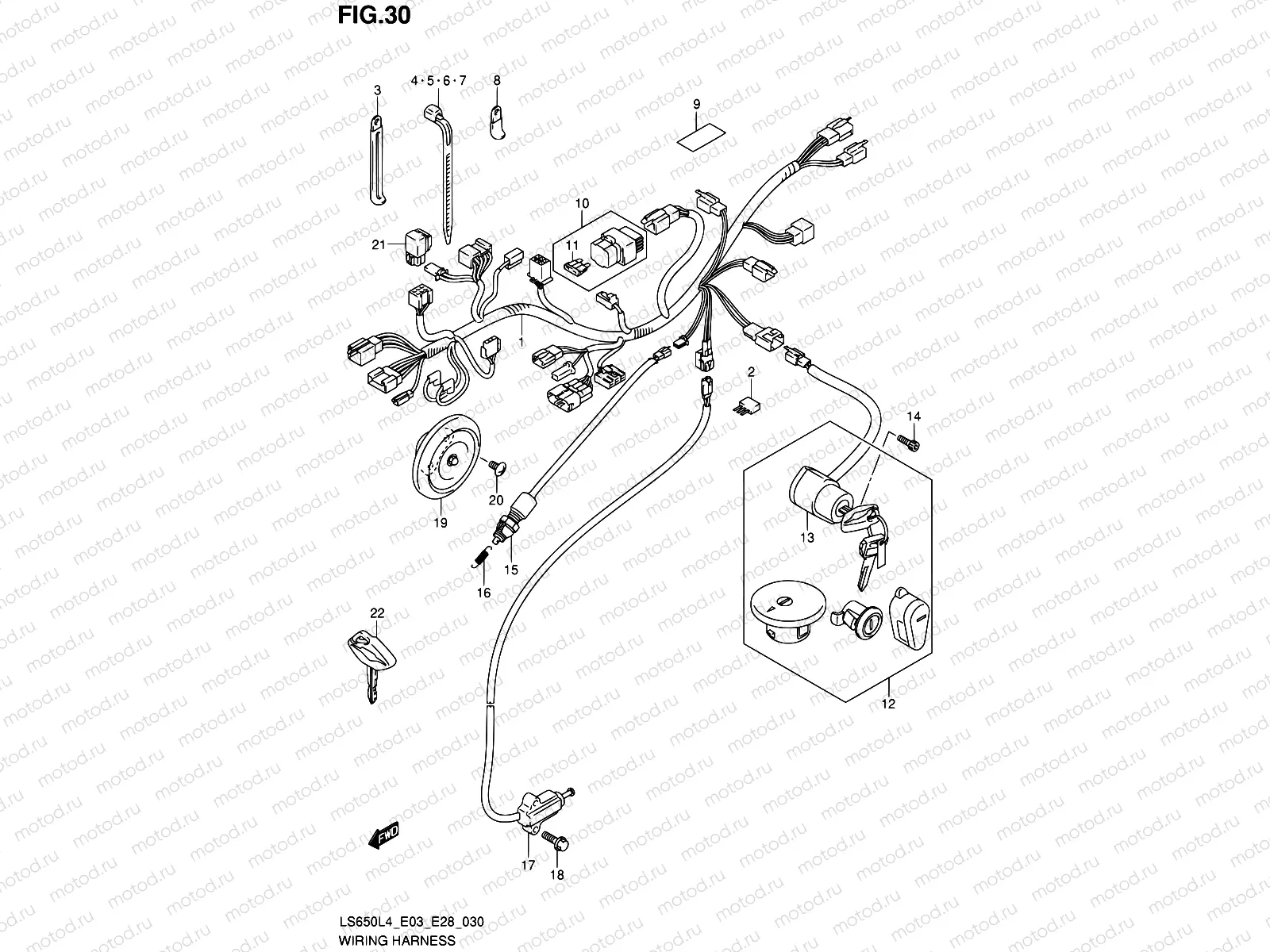 30 - WIRING HARNESS (LS650L4 E03)