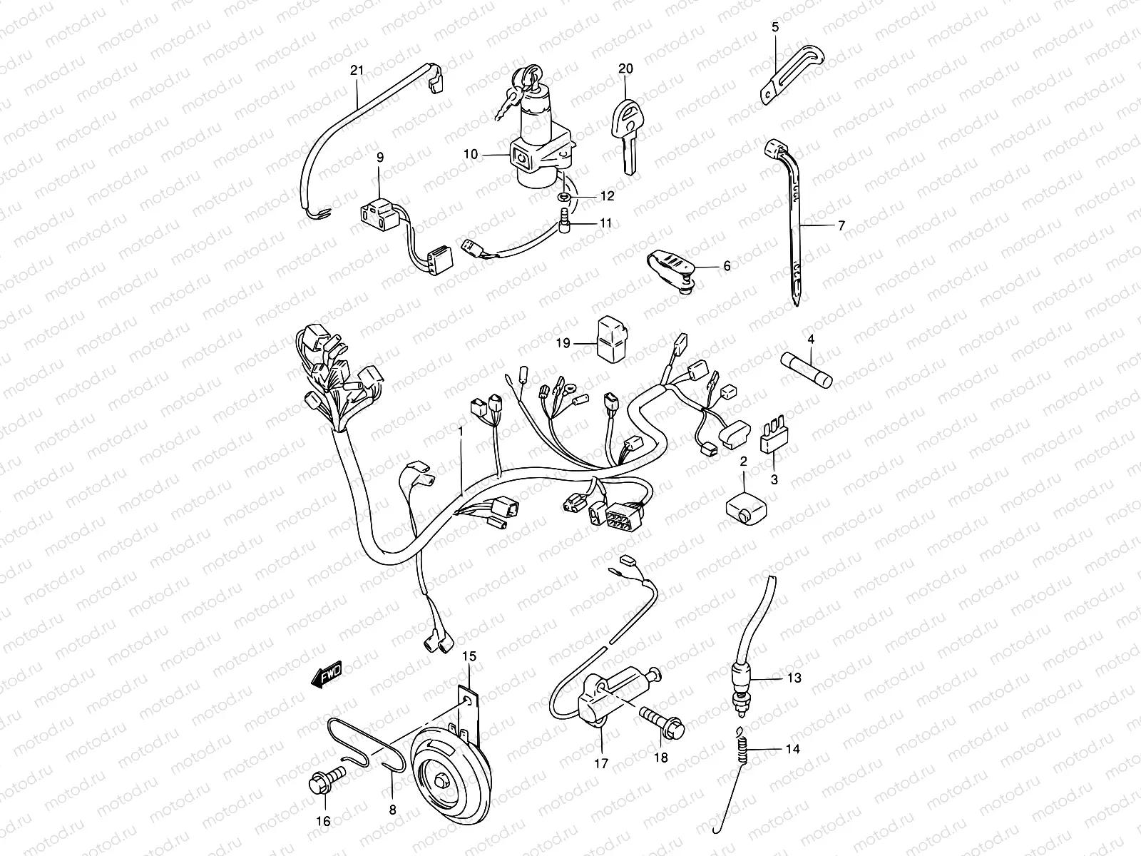 30 - WIRING HARNESS (MODEL T/W/X)