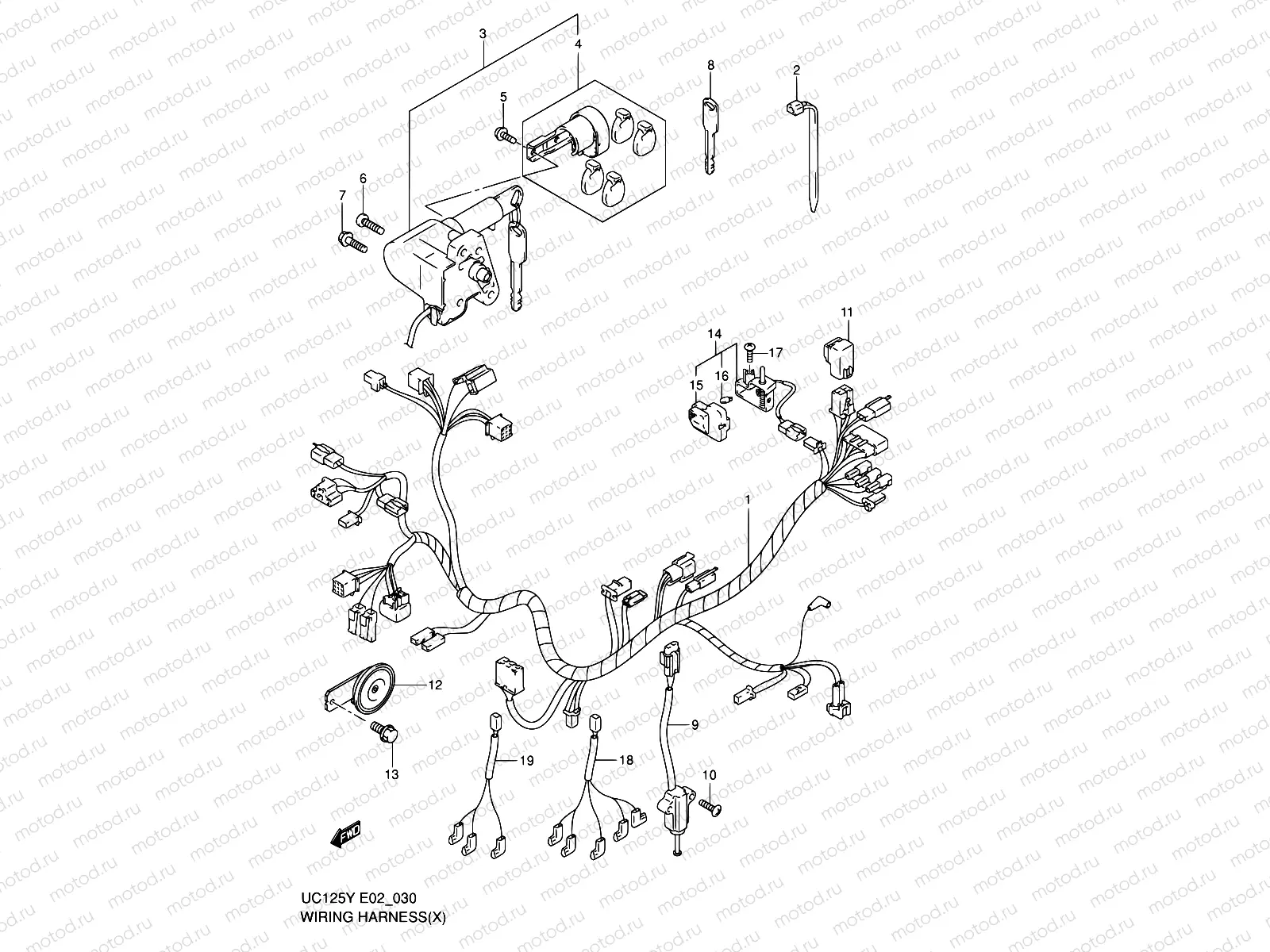 30 - WIRING HARNESS (MODEL X)