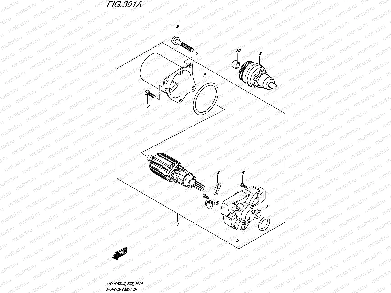 301A - STARTING MOTOR