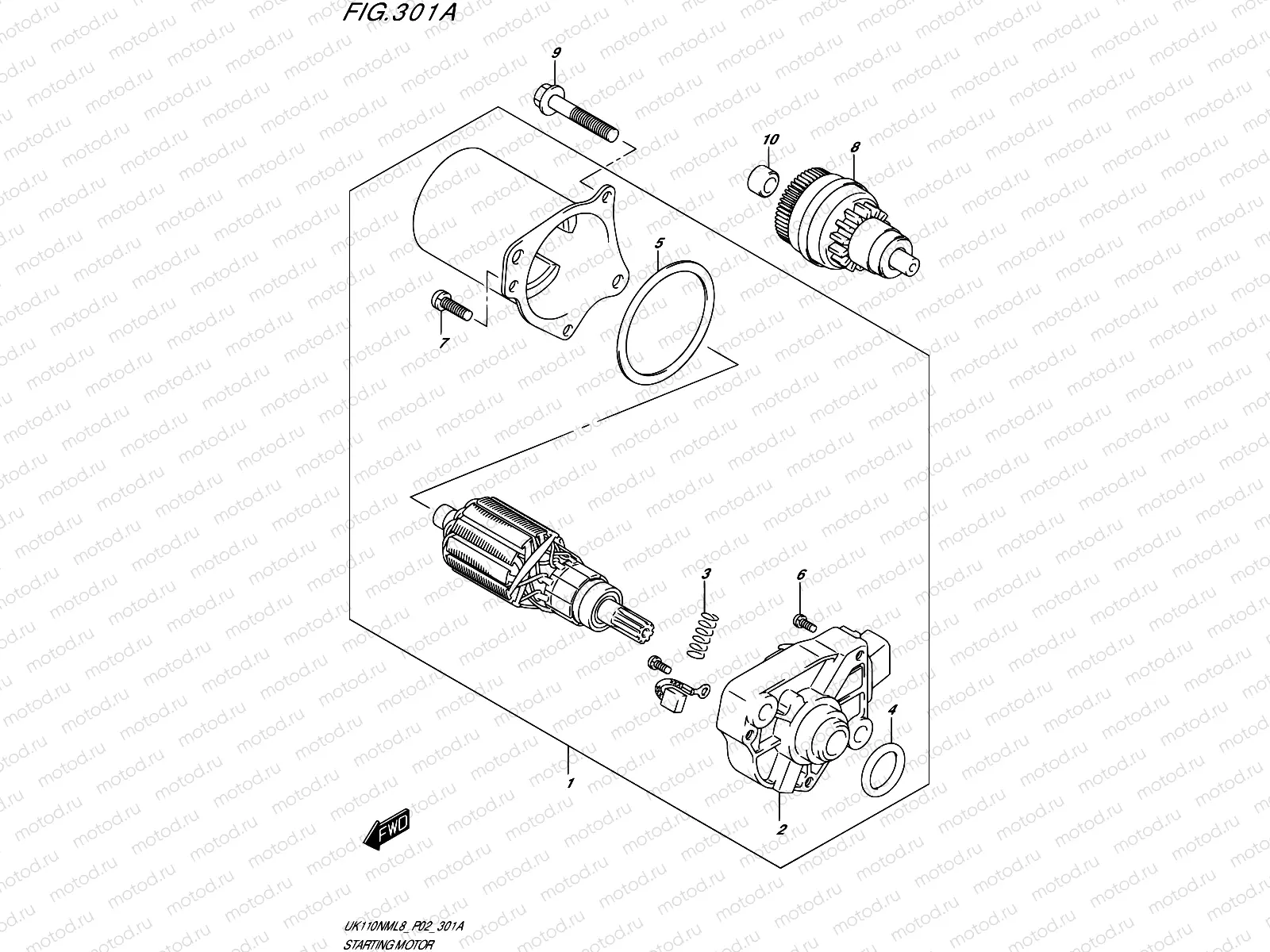 301A - STARTING MOTOR