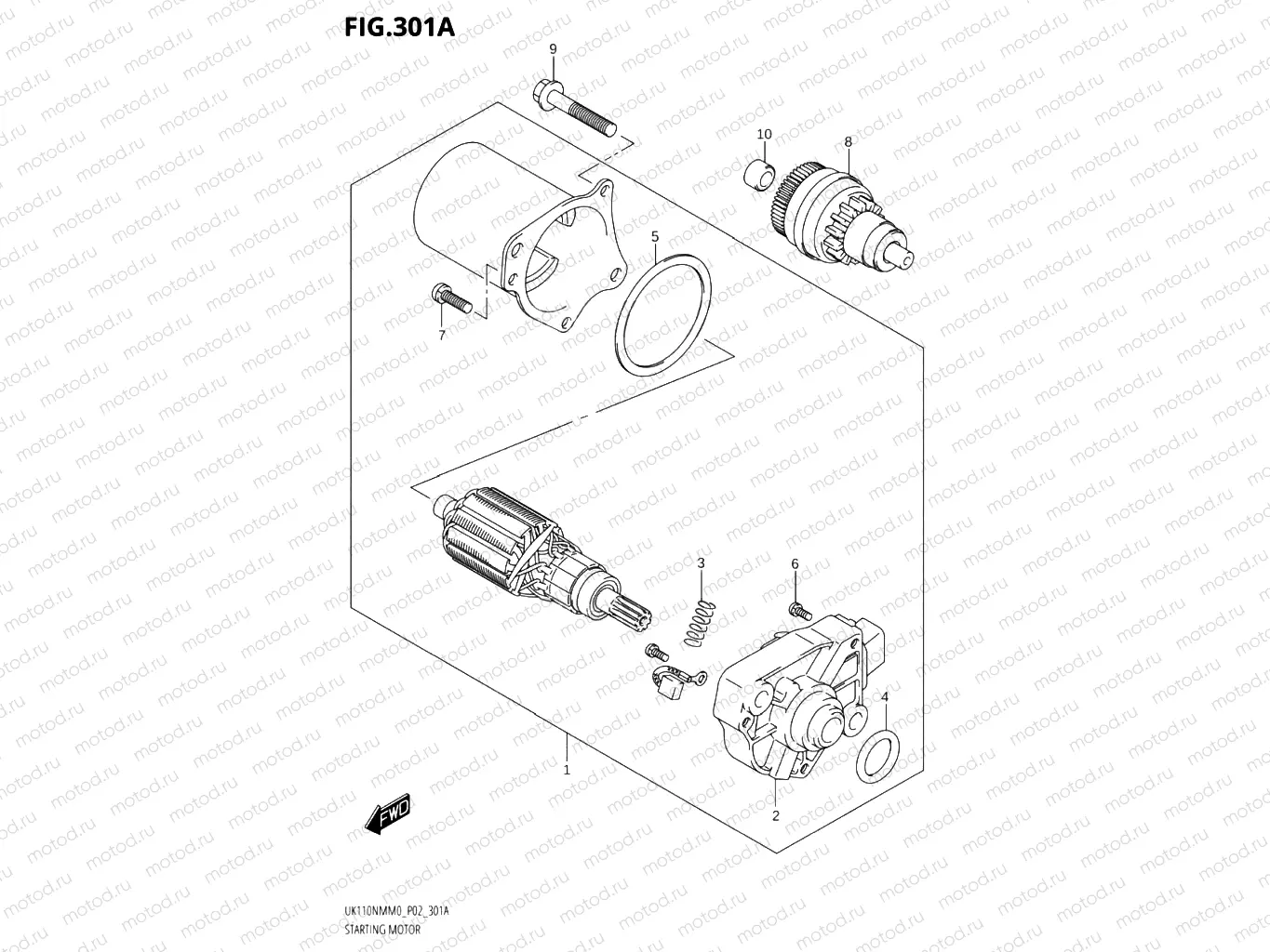 301A - STARTING MOTOR