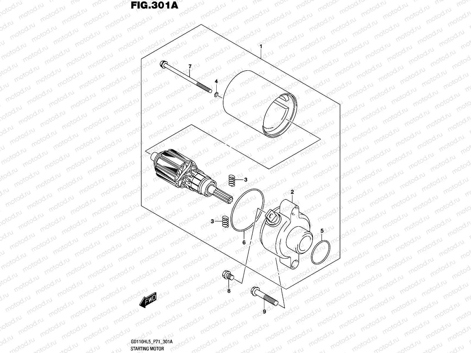 301A - STARTING MOTOR