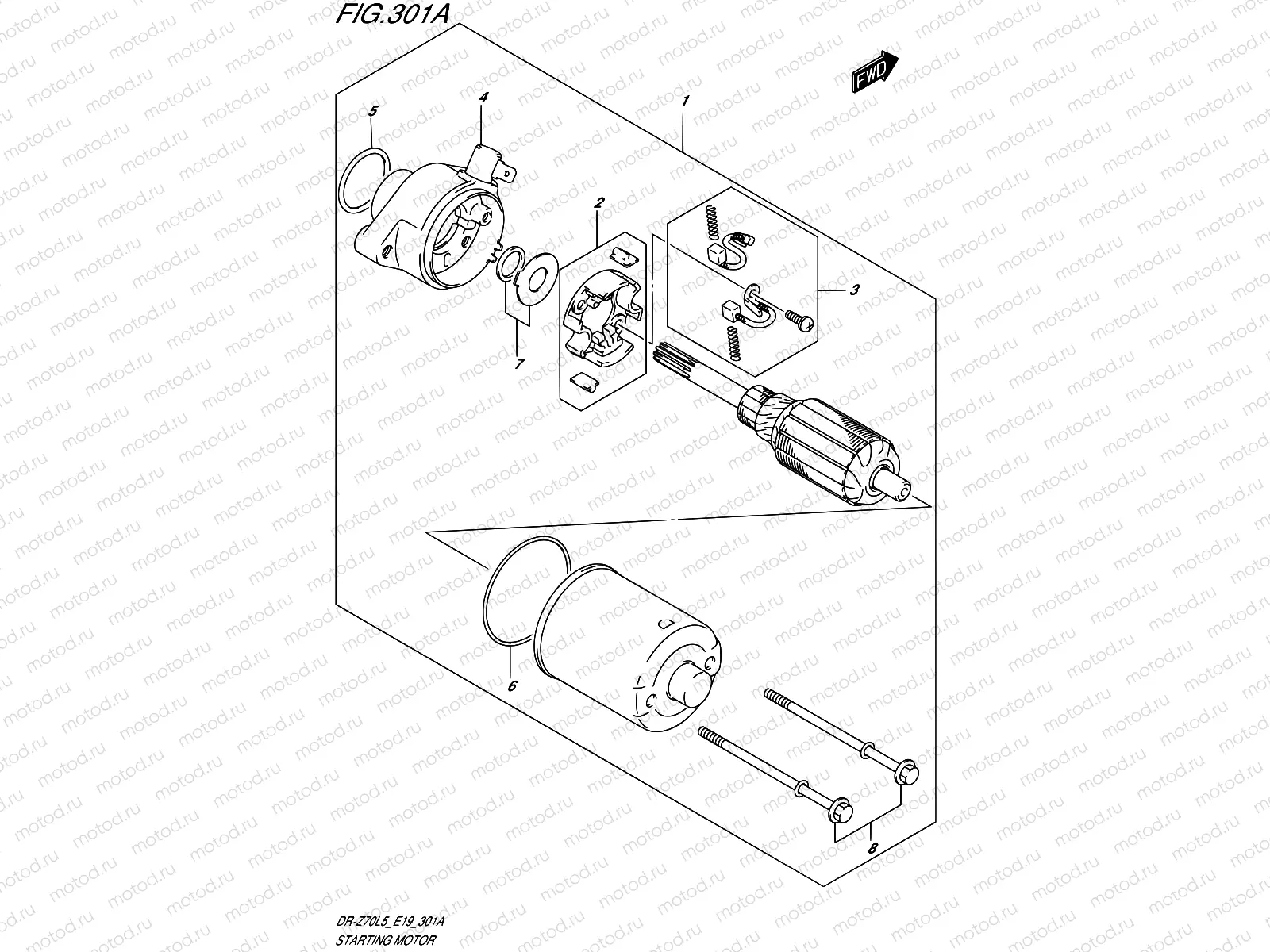 301A - STARTING MOTOR