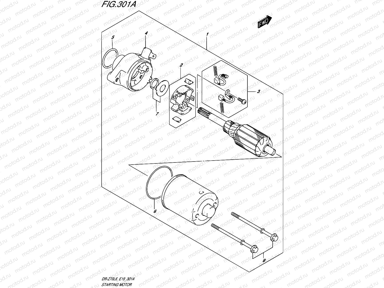 301A - STARTING MOTOR