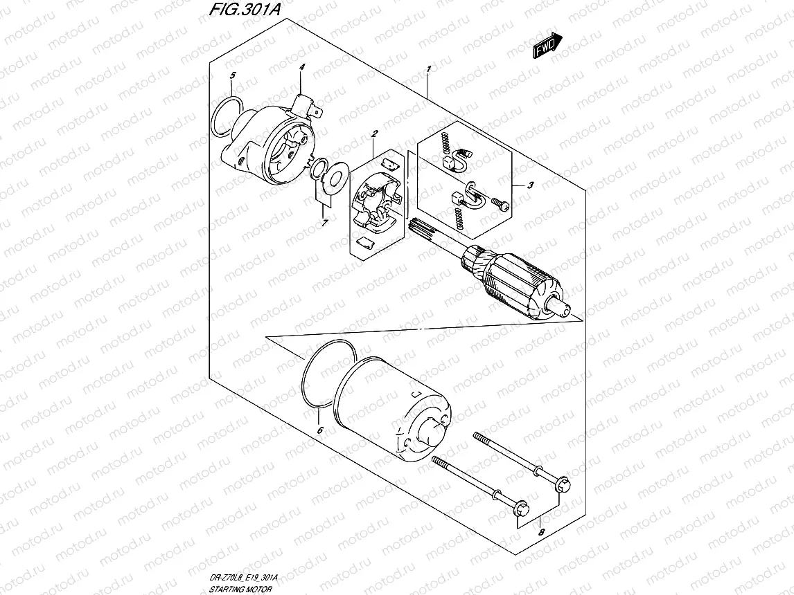 301A - STARTING MOTOR