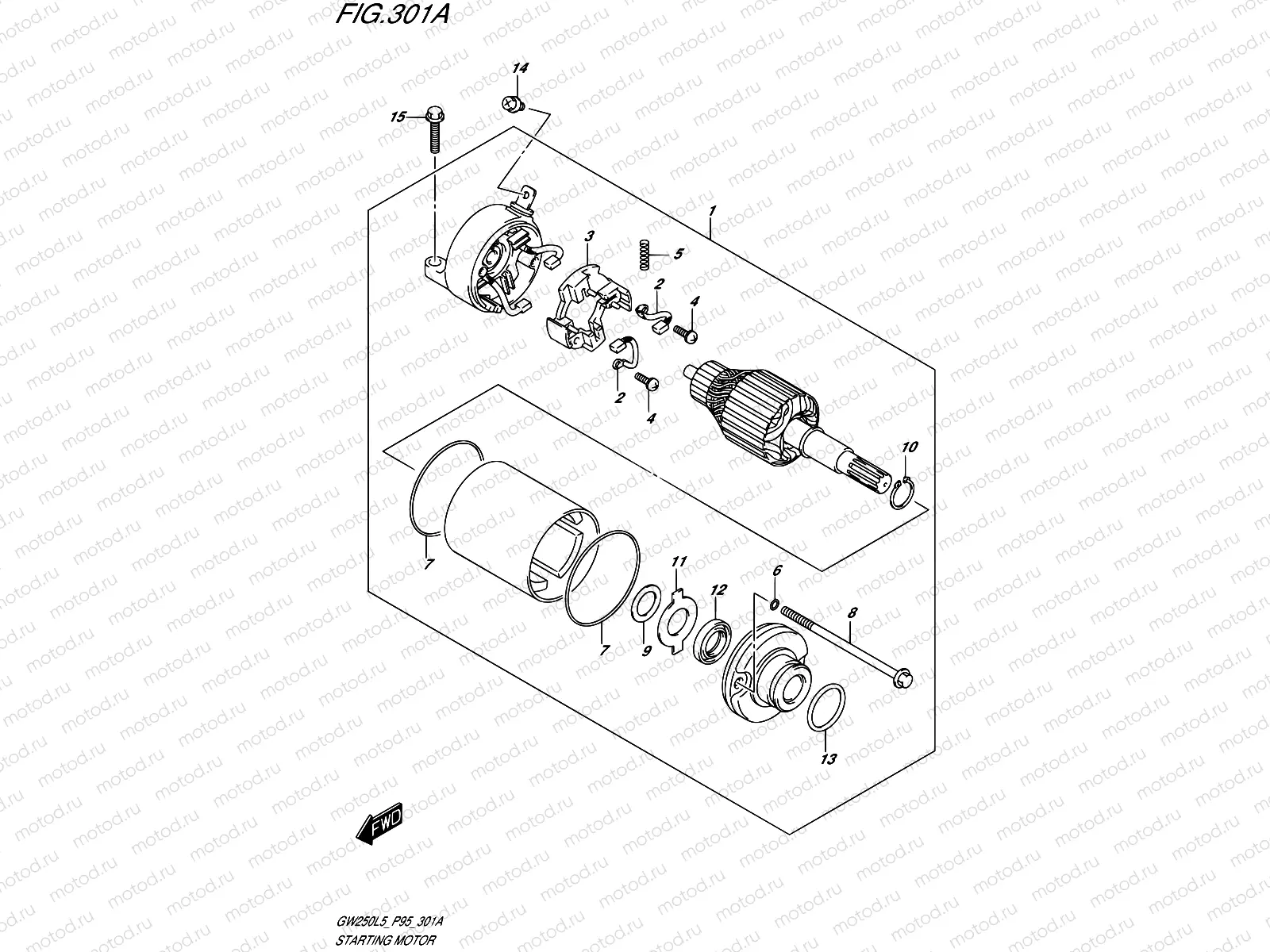 301A - STARTING MOTOR