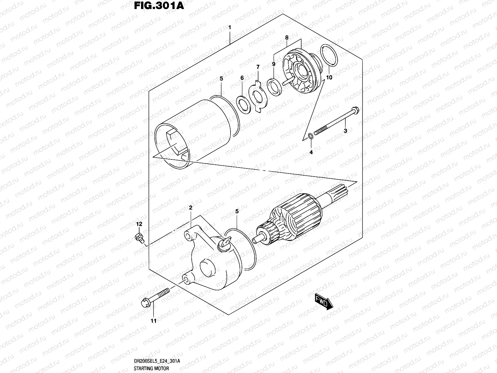 301A - STARTING MOTOR