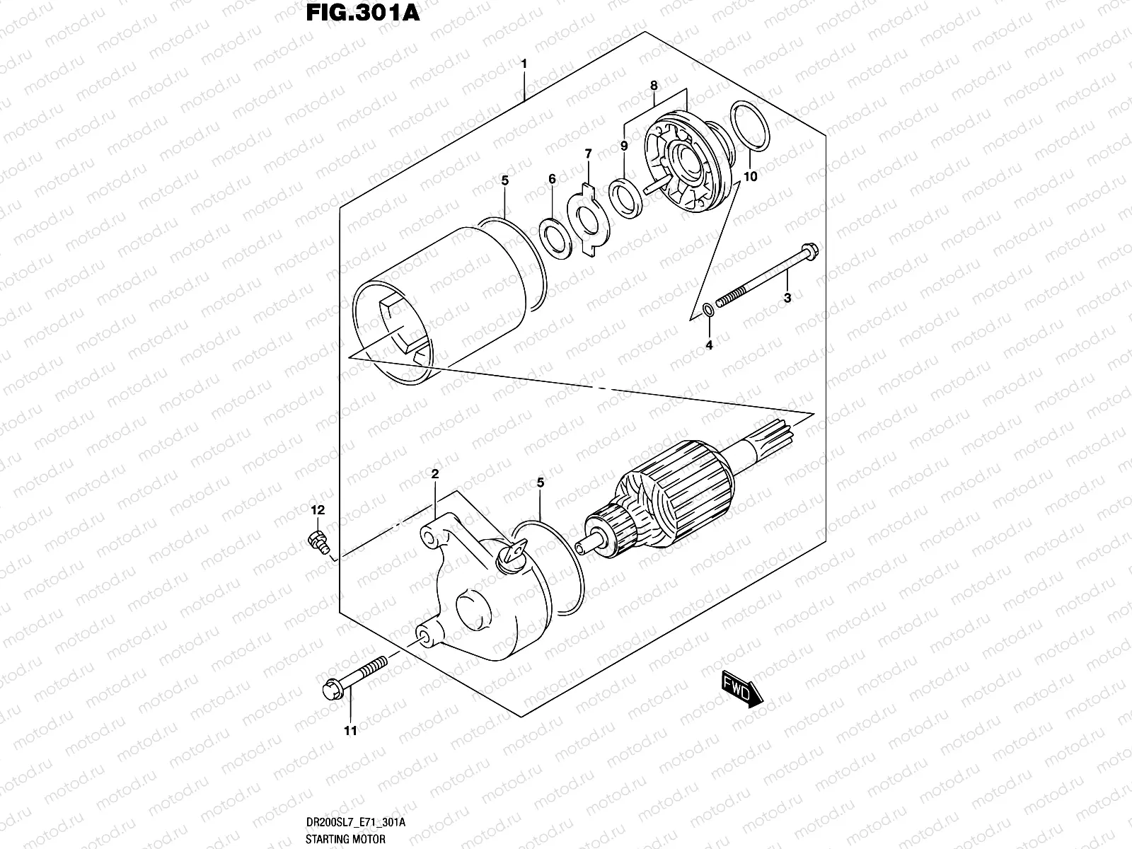 301A - STARTING MOTOR