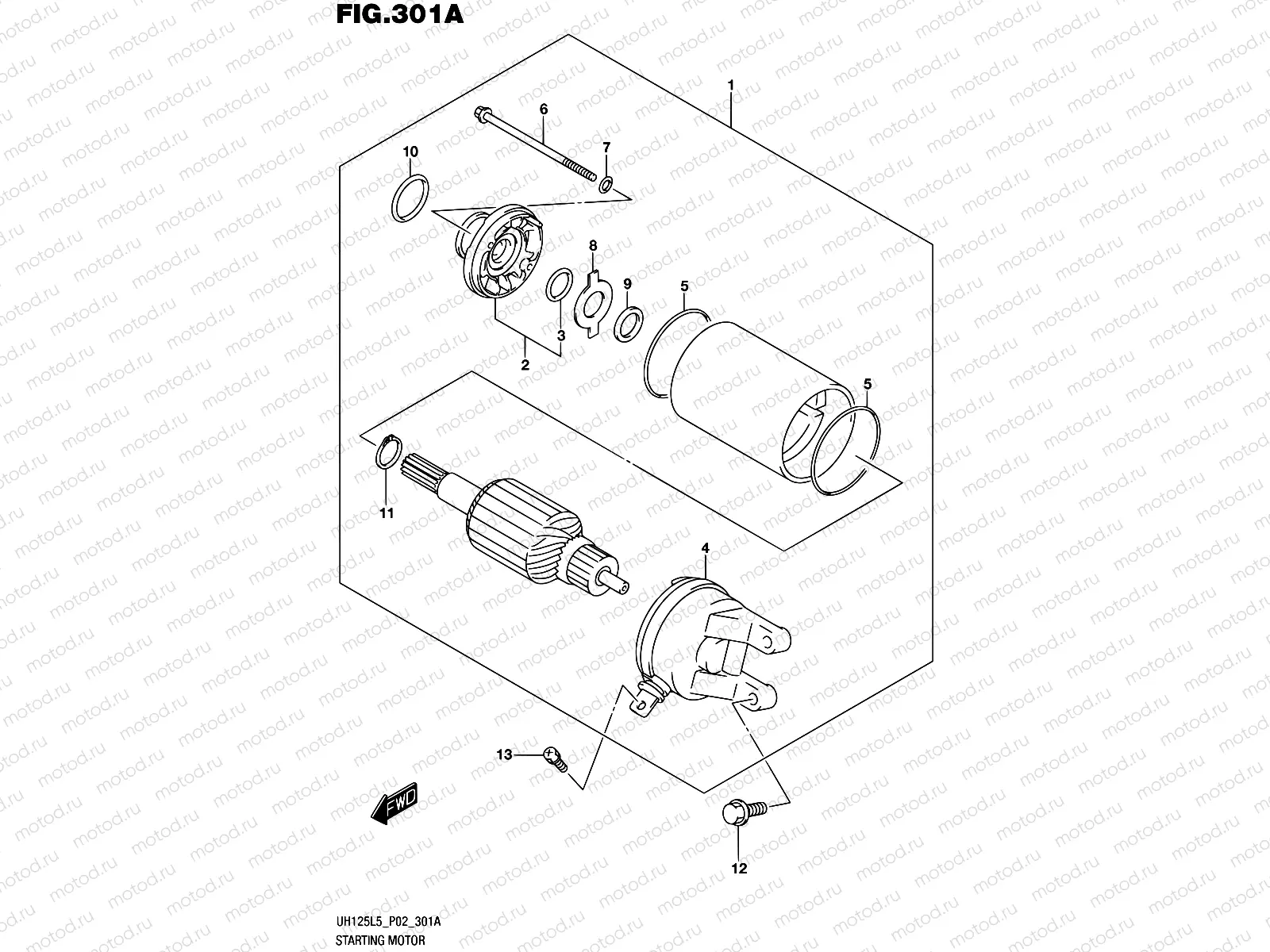 301A - STARTING MOTOR
