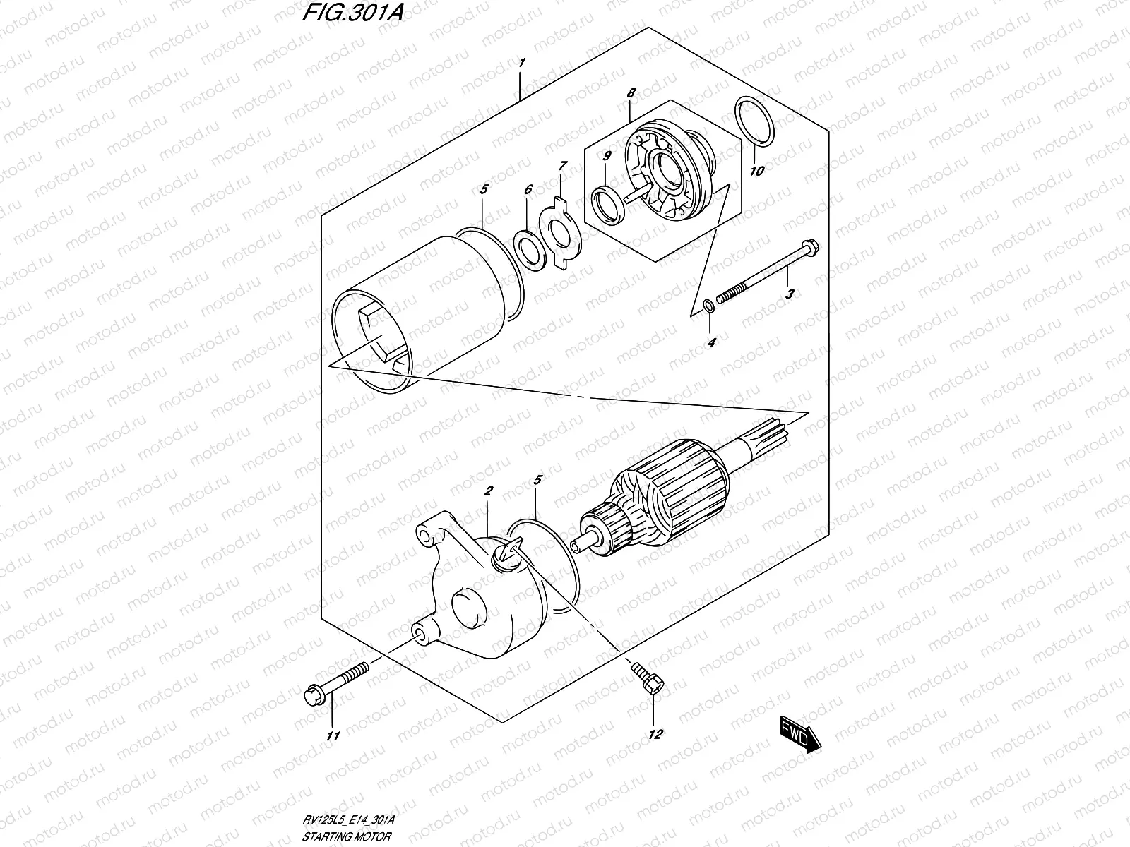 301A - STARTING MOTOR