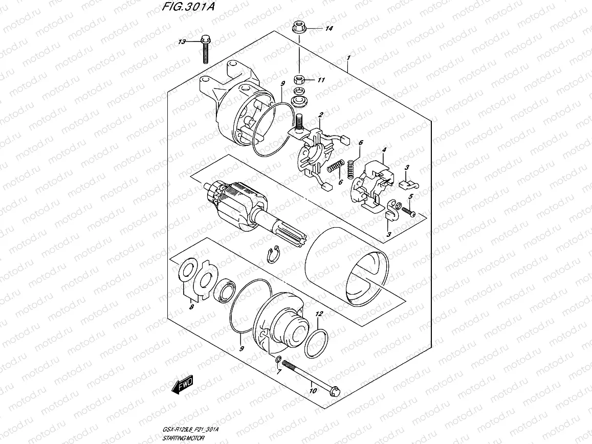 301A - STARTING MOTOR