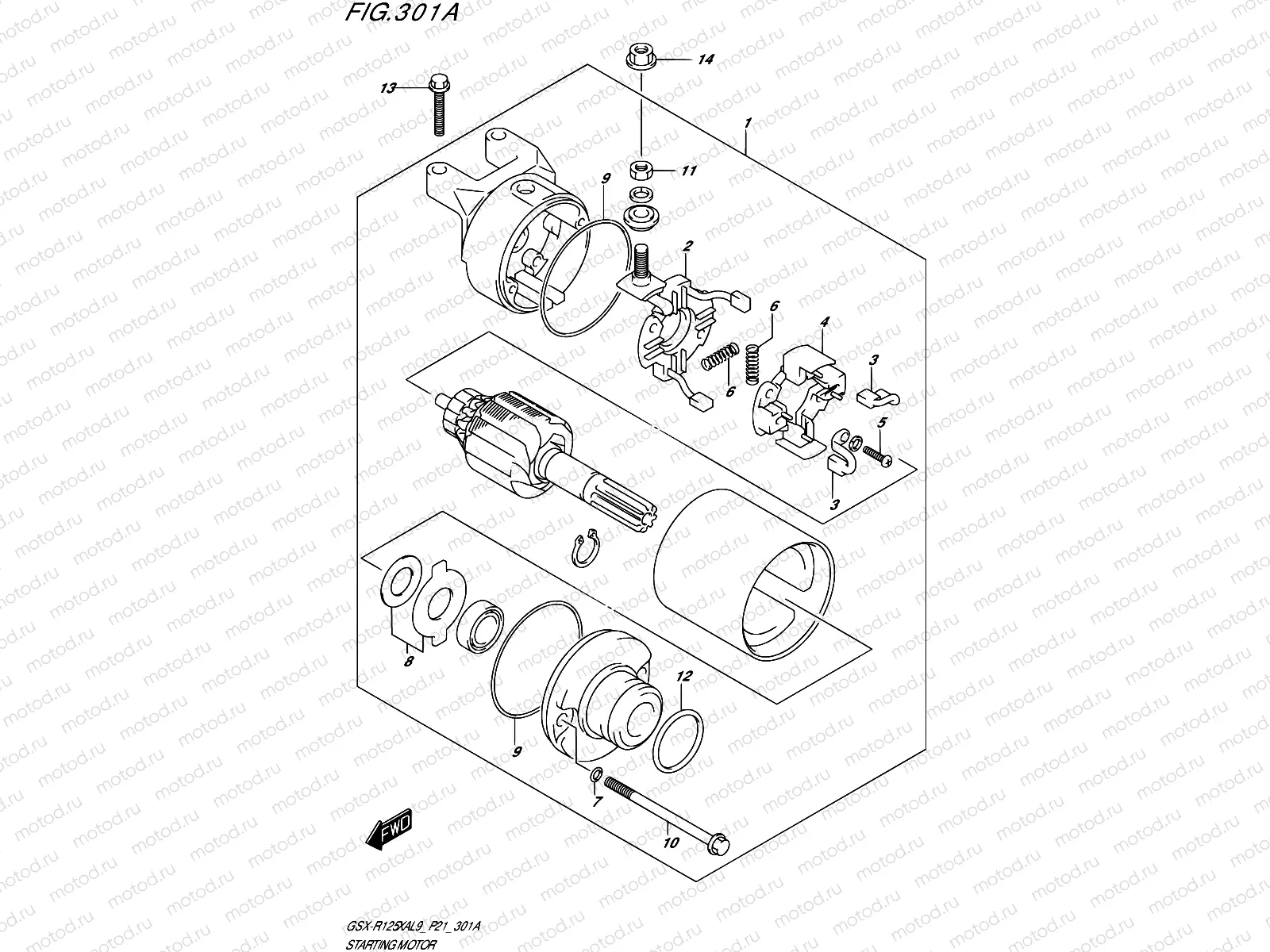 301A - STARTING MOTOR