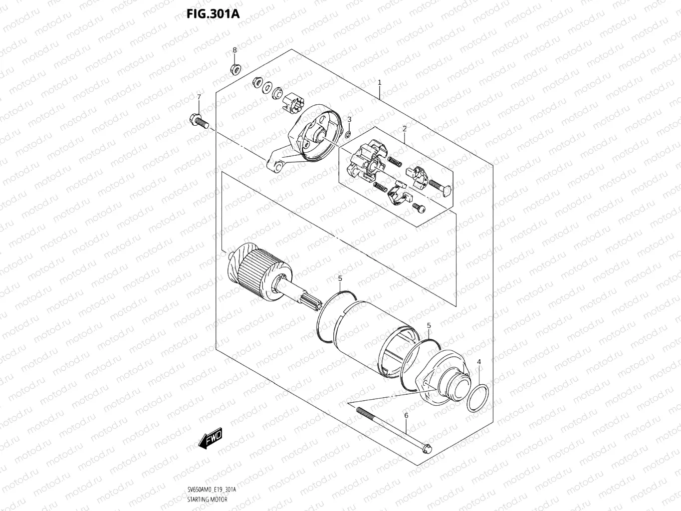 301A - STARTING MOTOR