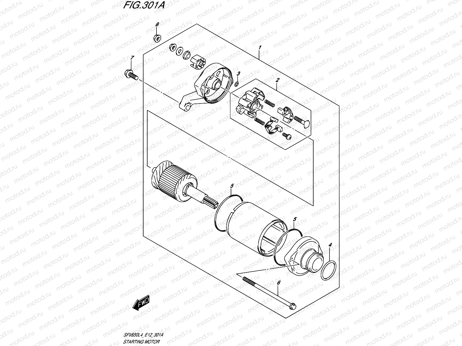 301A - STARTING MOTOR