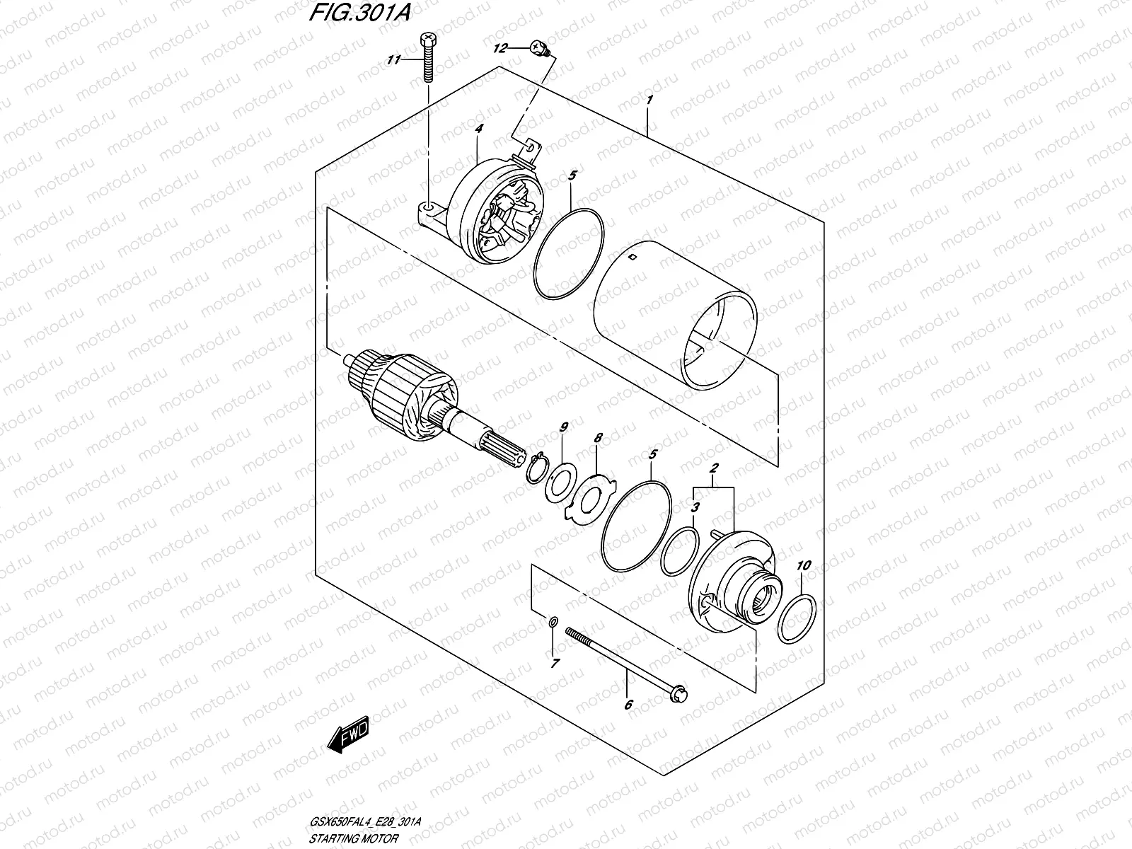 301A - STARTING MOTOR