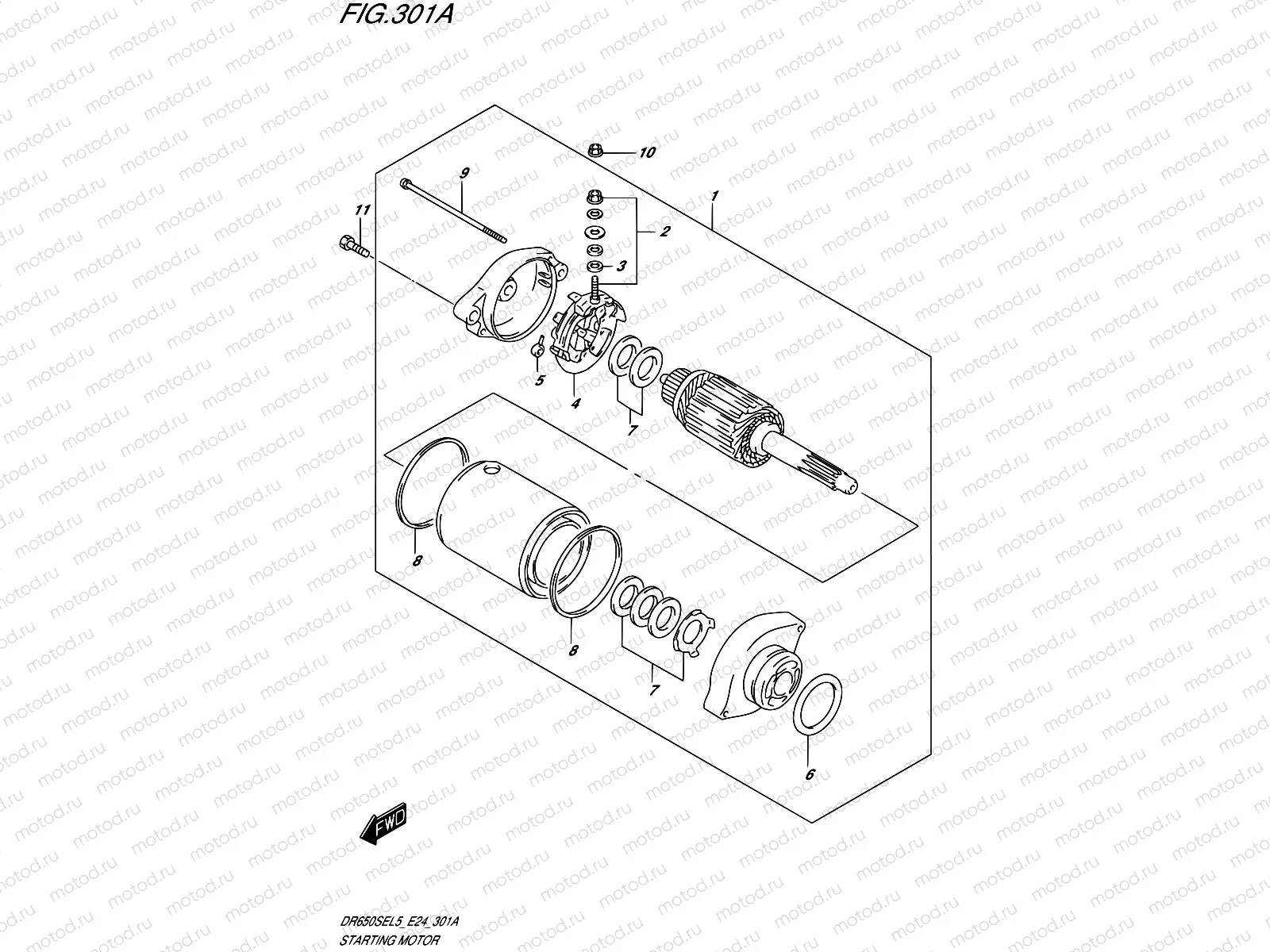 301A - STARTING MOTOR