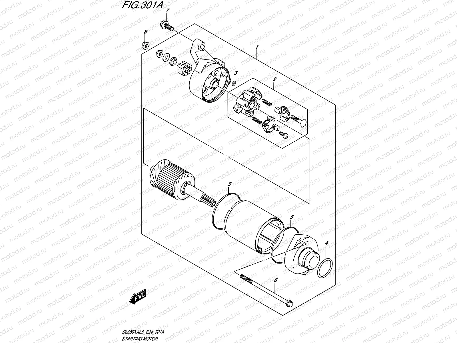 301A - STARTING MOTOR