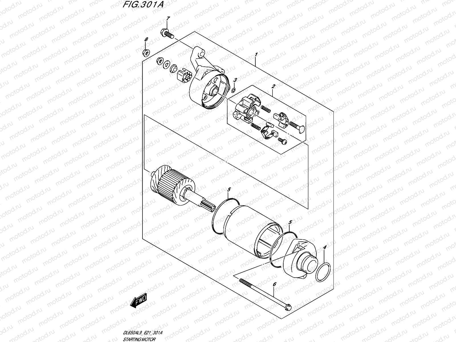 301A - STARTING MOTOR