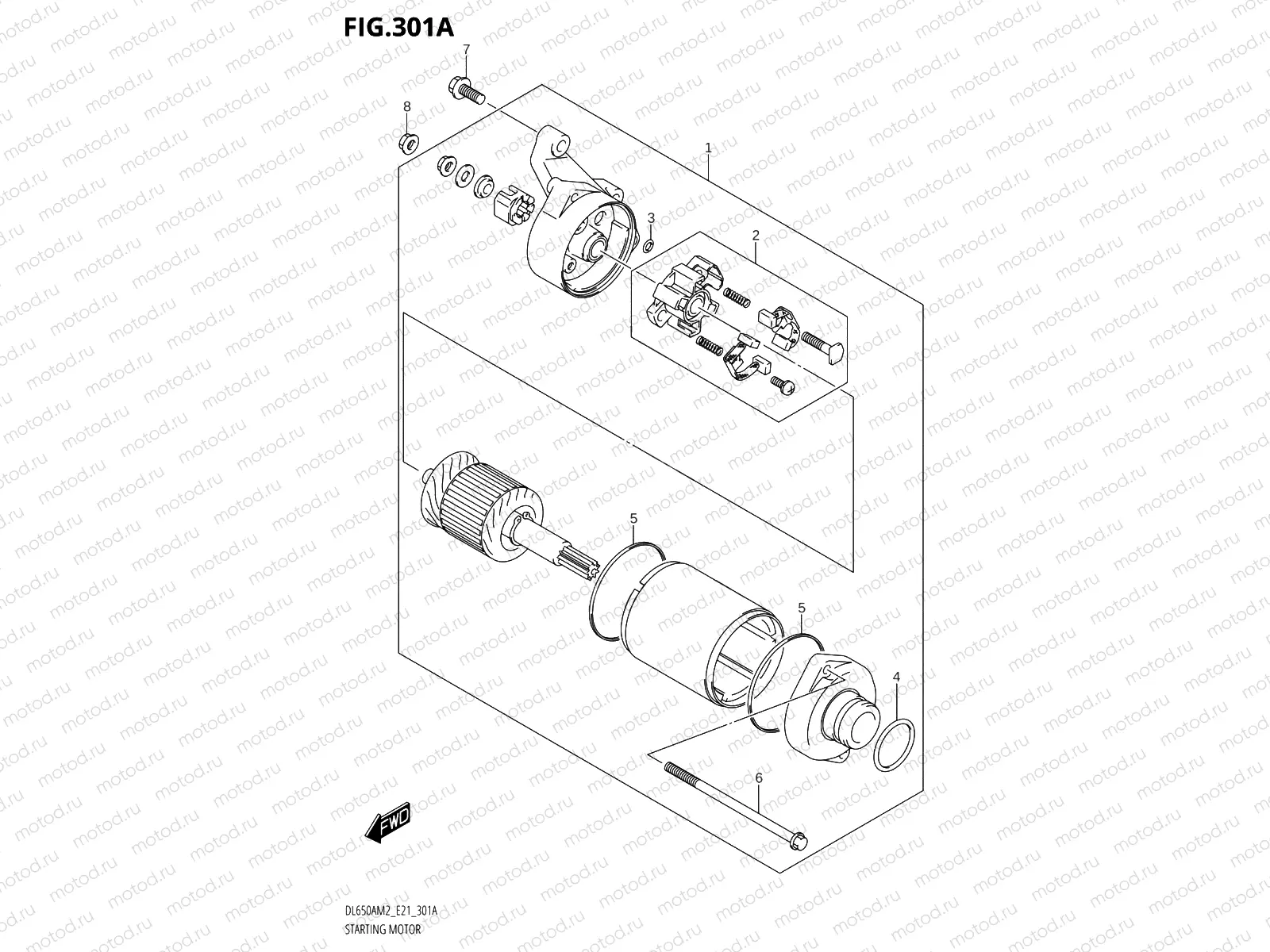 301A - STARTING MOTOR