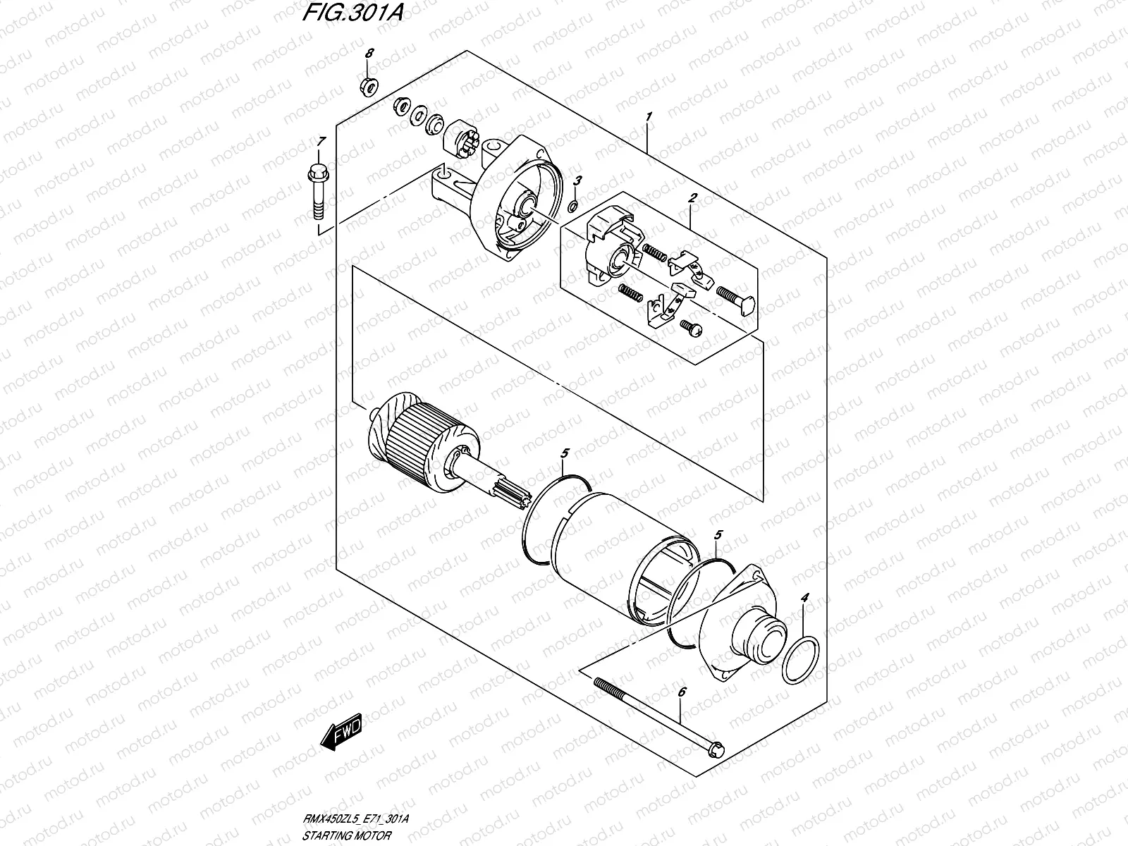 301A - STARTING MOTOR