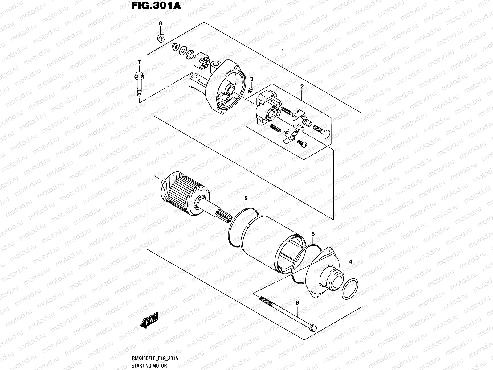 301A - STARTING MOTOR
