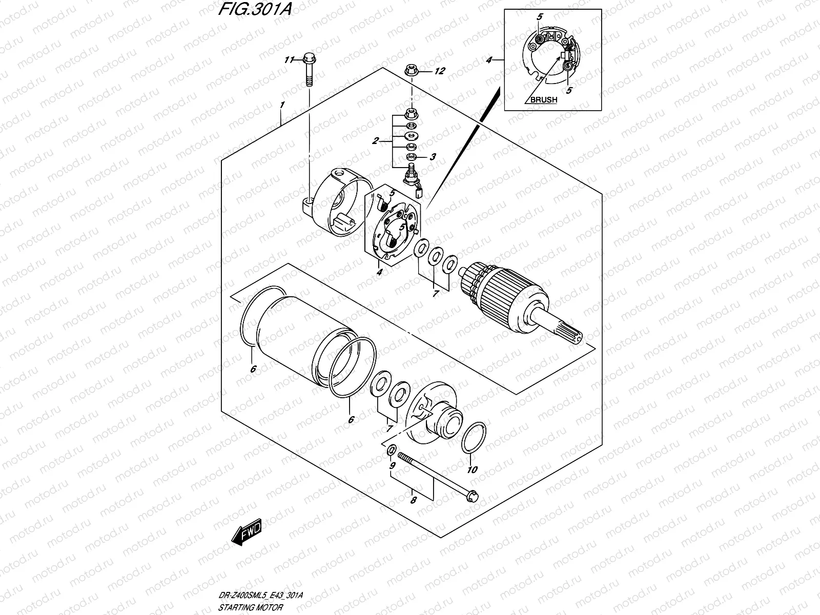 301A - STARTING MOTOR