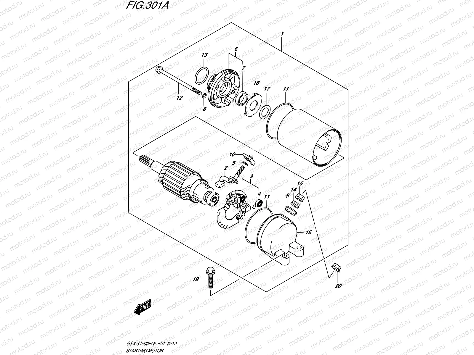 301A - STARTING MOTOR