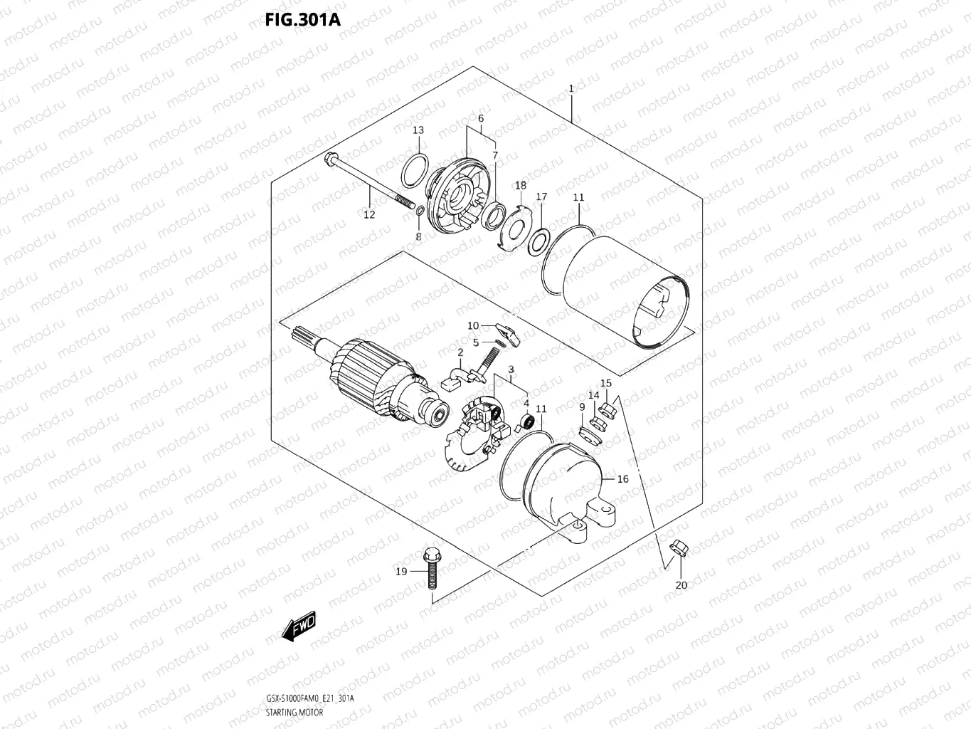301A - STARTING MOTOR
